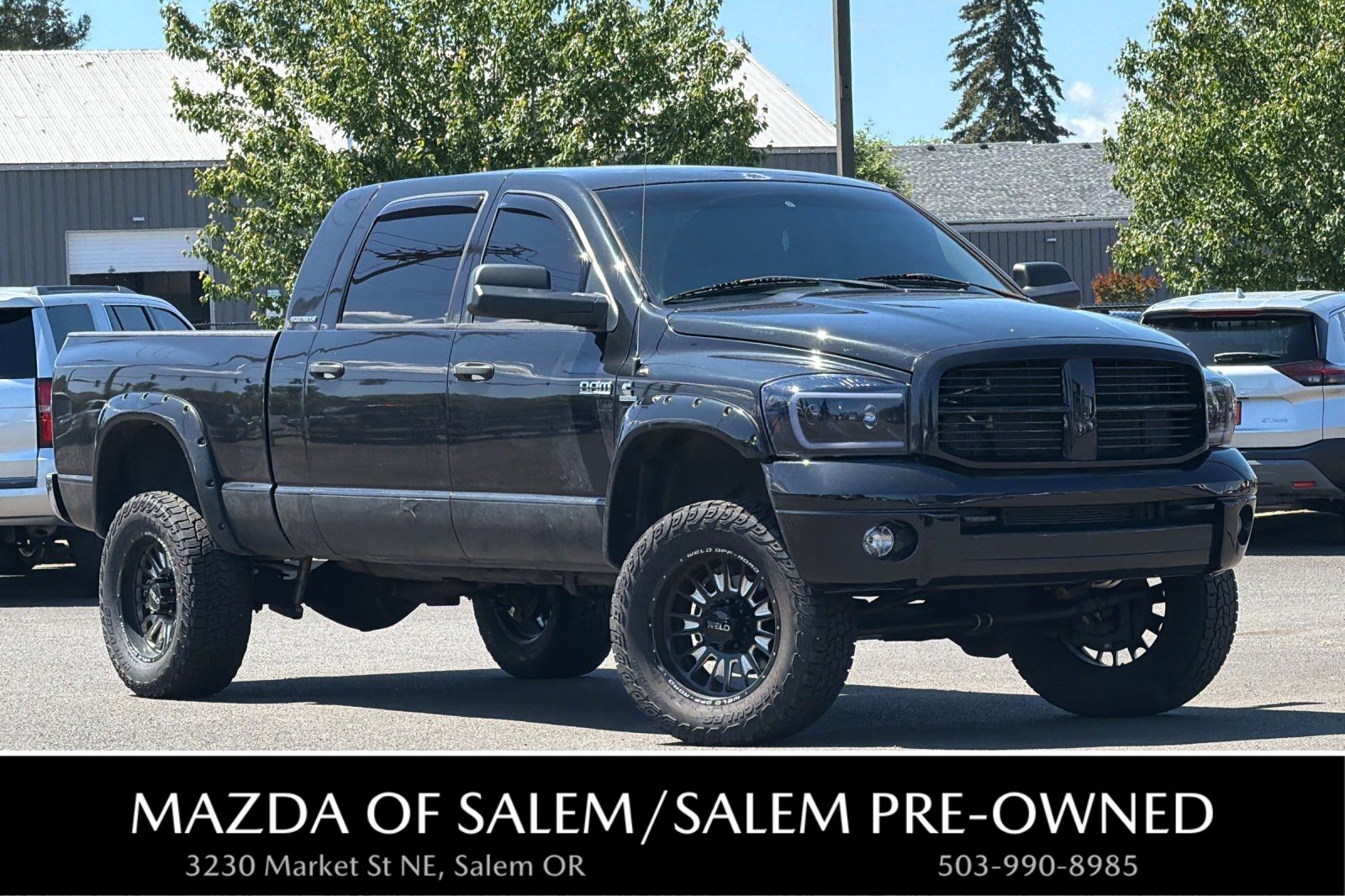 Brilliant Black Clearcoat 2007 Dodge RAM 3500 Pickup Truck Four-Wheel Drive 4-Speed Automatic