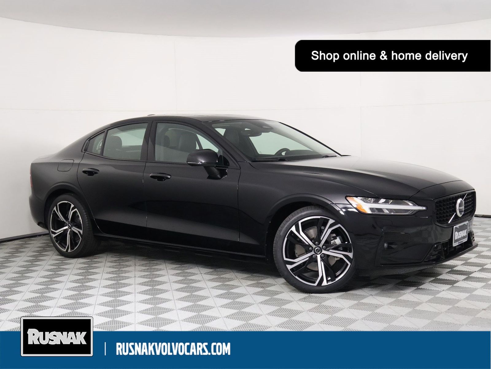 Black / Stone 2023 Volvo S60 Sedan Front-Wheel Drive Automatic