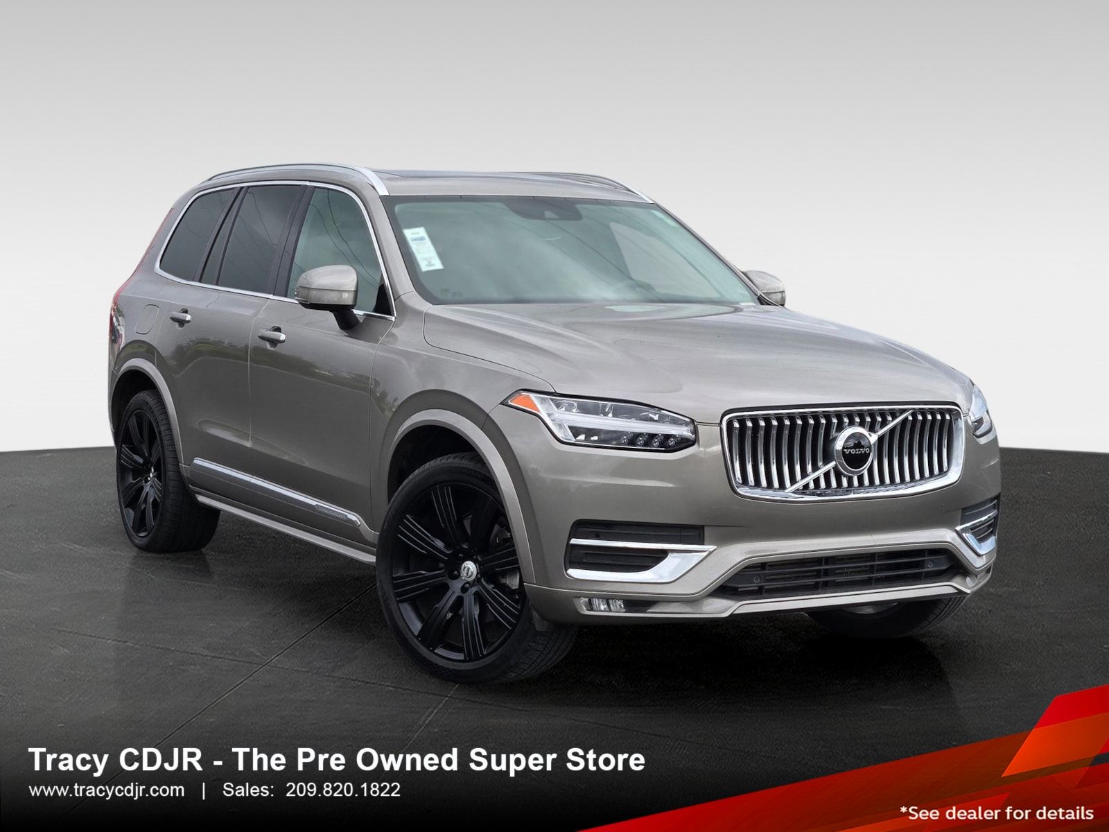 Gray Metallic 2020 Volvo XC90 T6 Inscription 6-Passenger AWD SUV / Crossover All-Wheel Drive Automatic