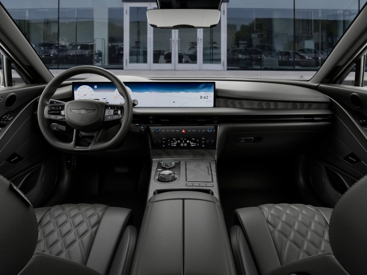 2026 Genesis G80 3.5T Prestige Black White at Genesis of Spring