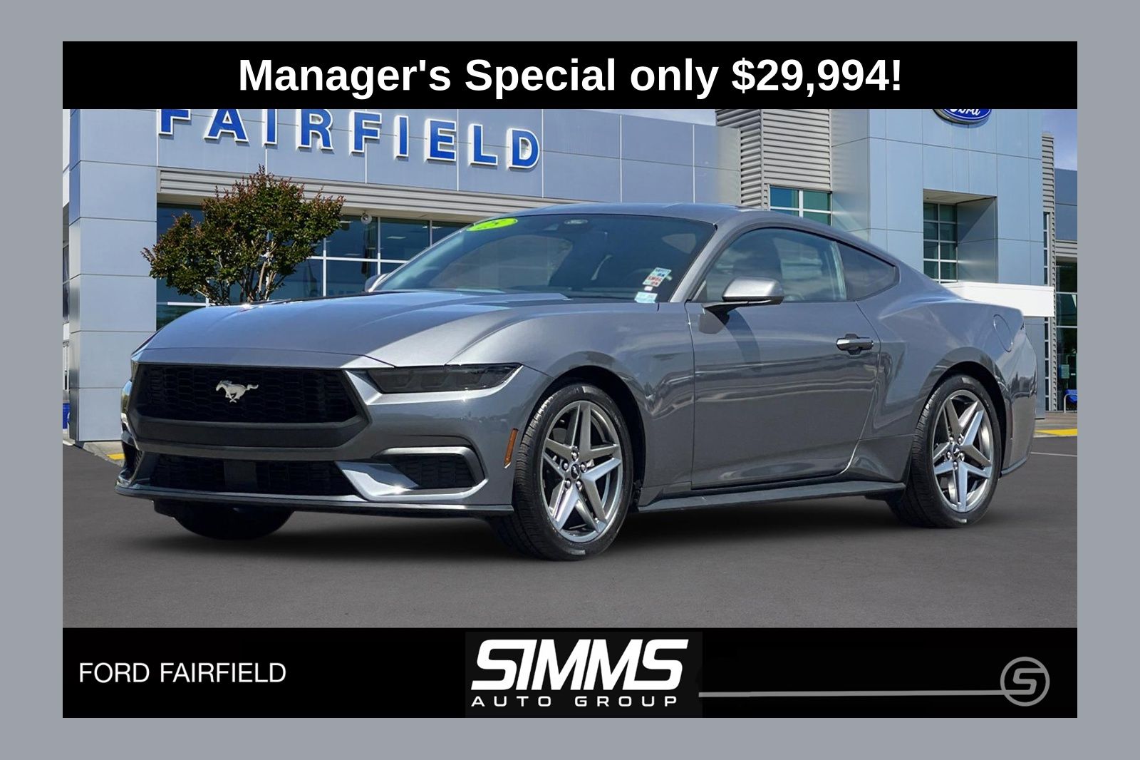 Gray Metallic 2025 Ford Mustang Coupe Rear-Wheel Drive Automatic