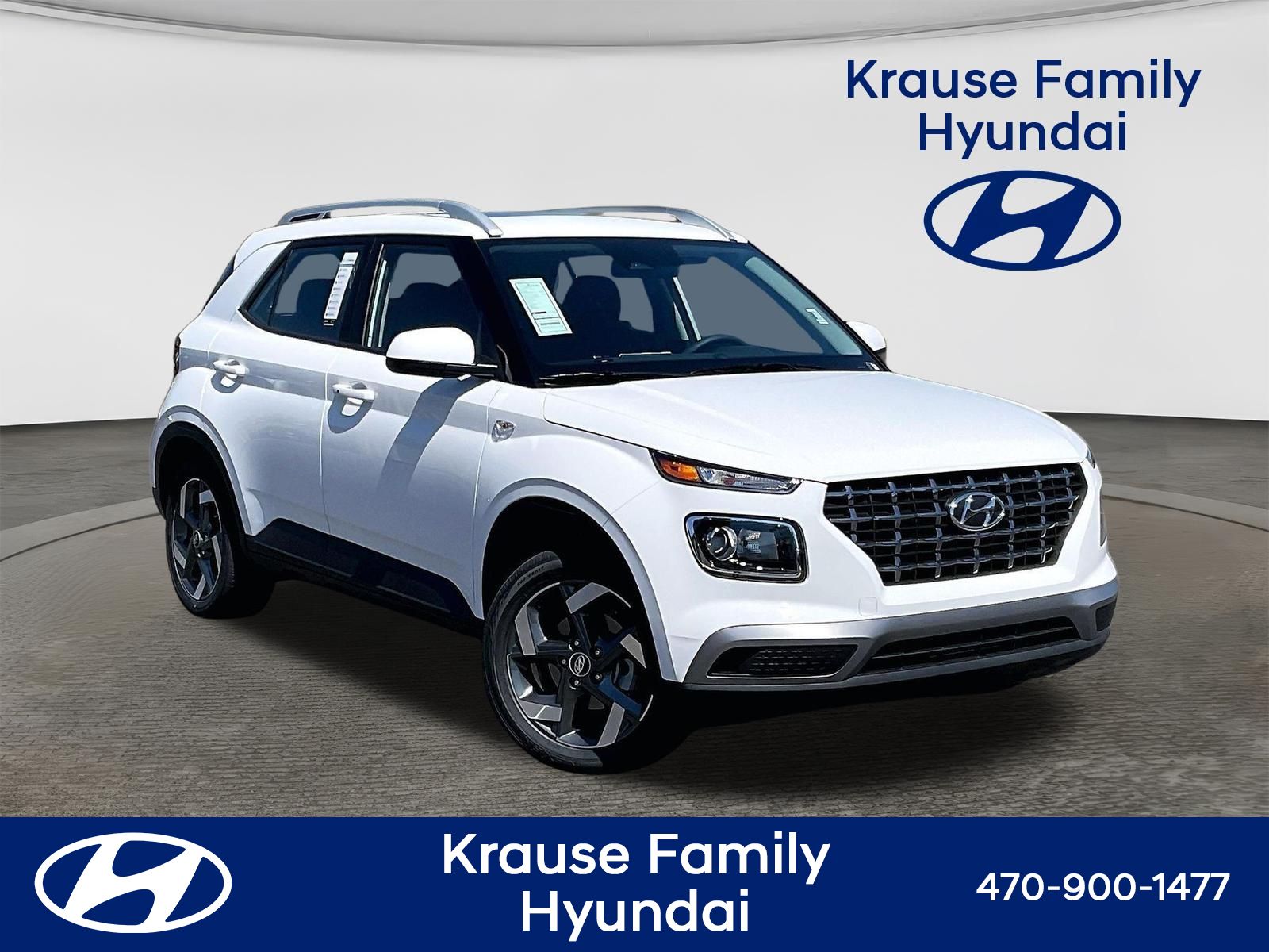 Lunar White 2026 Hyundai Venue SUV / Crossover Front-Wheel Drive Continuously Variable Transmission
