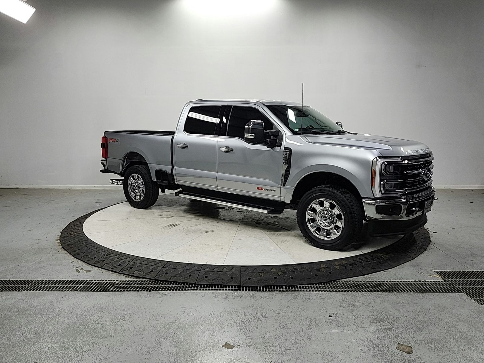 Iconic Silver Metallic 2023 Ford F-250 Super Duty Pickup Truck Four-Wheel Drive Automatic