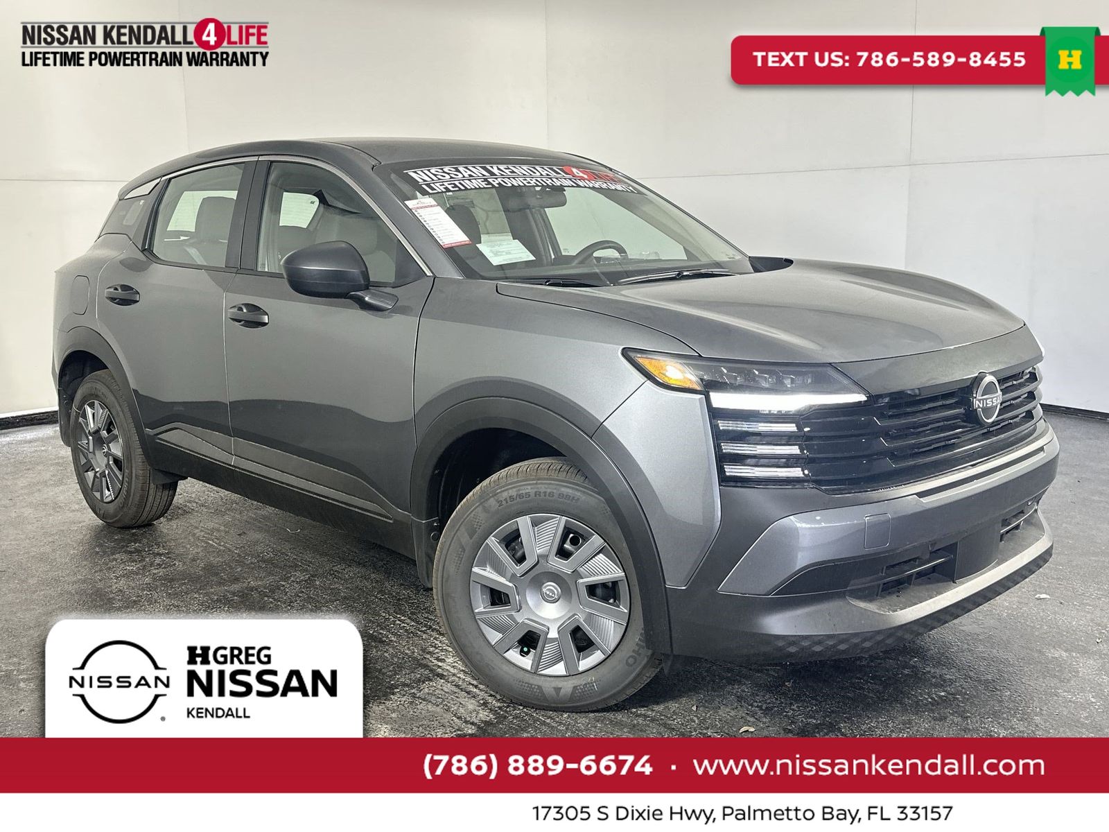 Gray (Gun Metallic) 2026 Nissan Kicks SUV / Crossover Front-Wheel Drive Continuously Variable Transmission