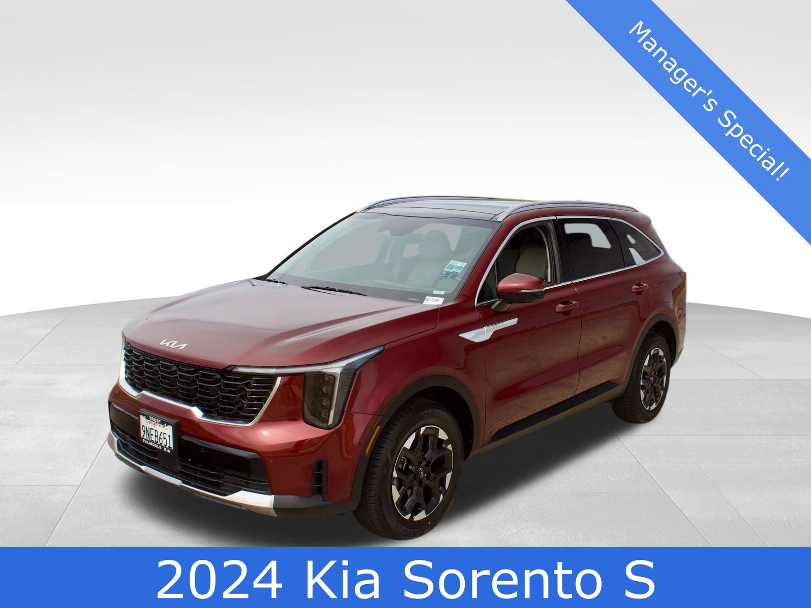Dawning Red 2024 Kia Sorento S AWD SUV / Crossover All-Wheel Drive 8-Speed Automatic