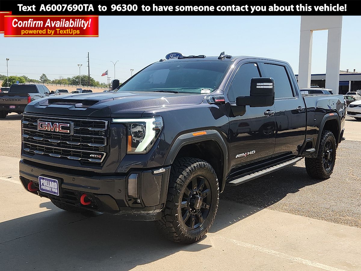 Titanium Rush Metallic 2024 GMC Sierra 2500HD Pickup Truck Four-Wheel Drive Automatic