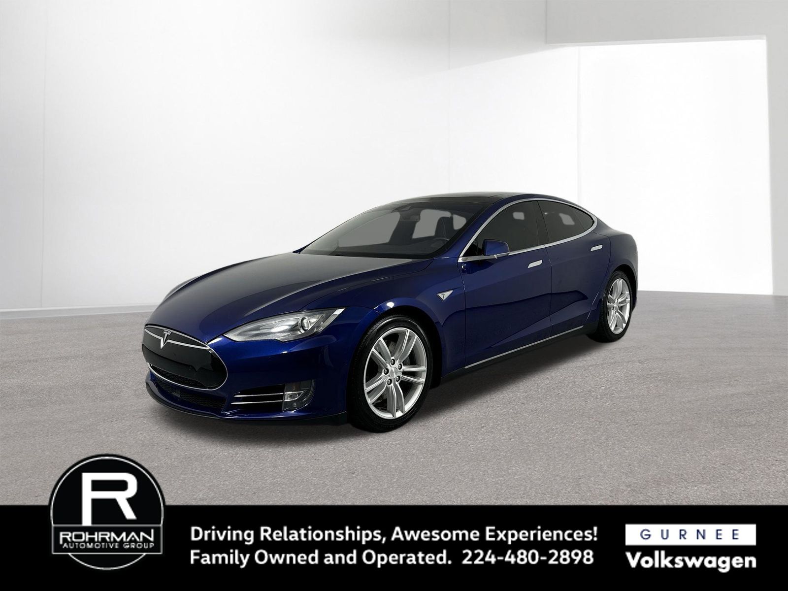 Deep Blue Metallic 2016 Tesla Model S 85D AWD Sedan All-Wheel Drive 1-Speed Automatic
