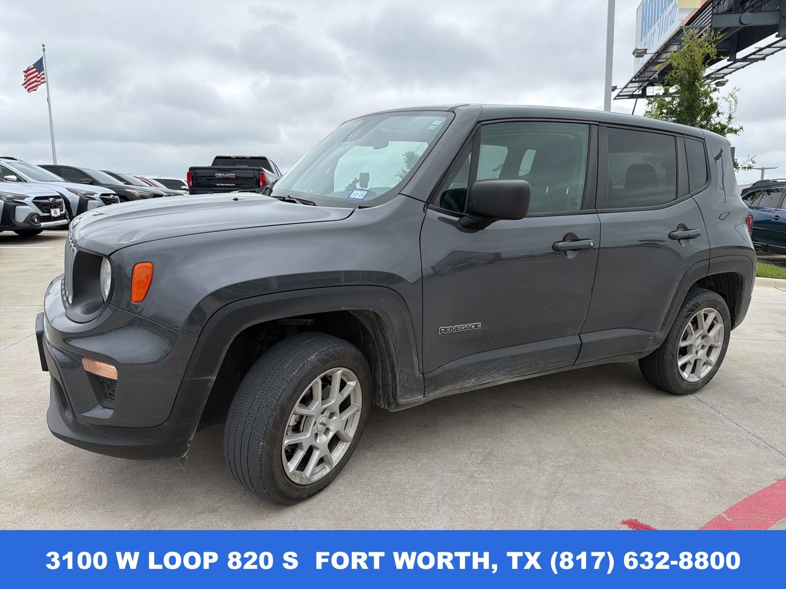 Graphite Gray 2023 Jeep Renegade Latitude 4WD SUV / Crossover Four-Wheel Drive 9-Speed Automatic