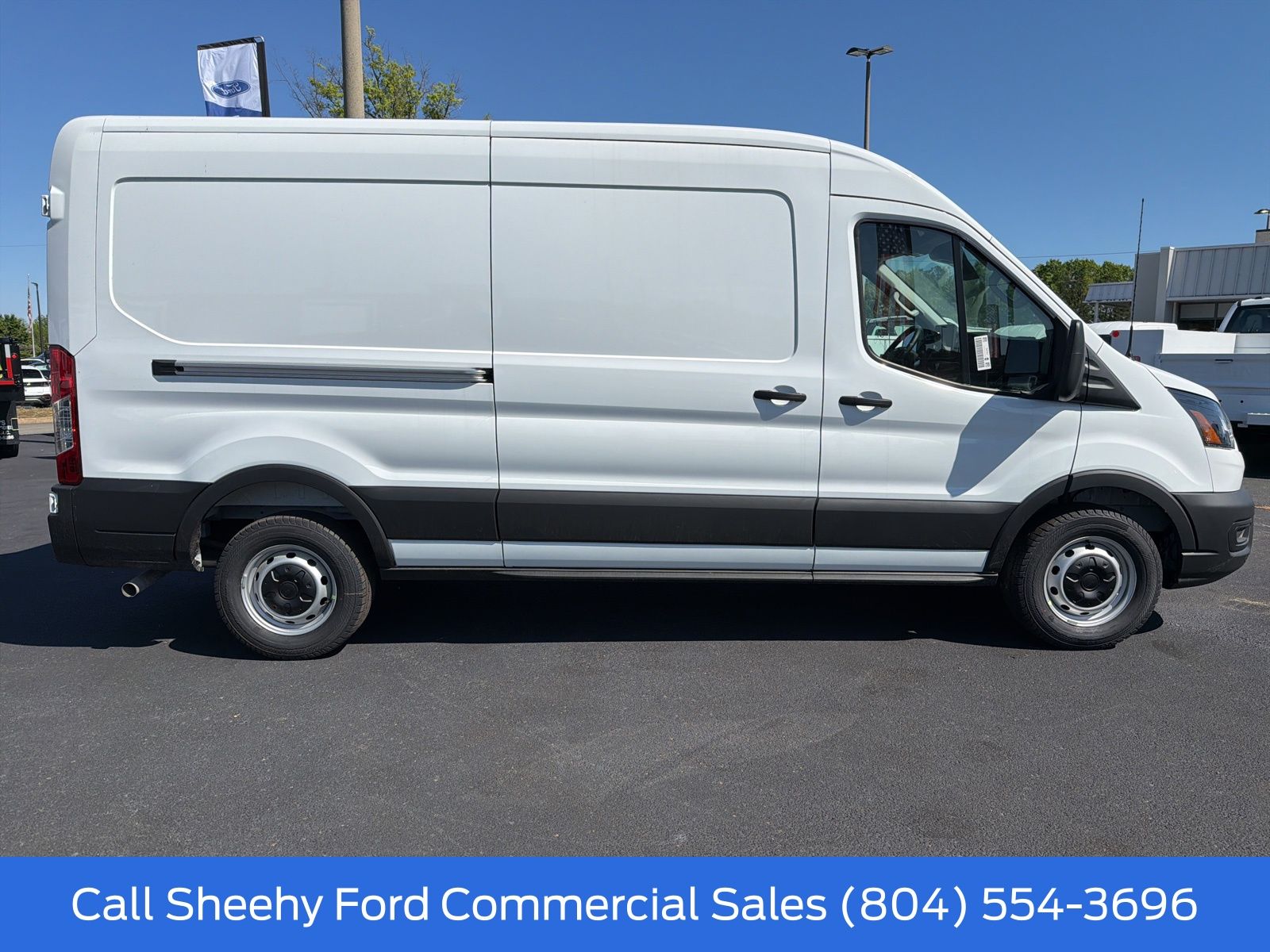 New 2026 Oxford White Ford Mid Roof Cargo Van image 5