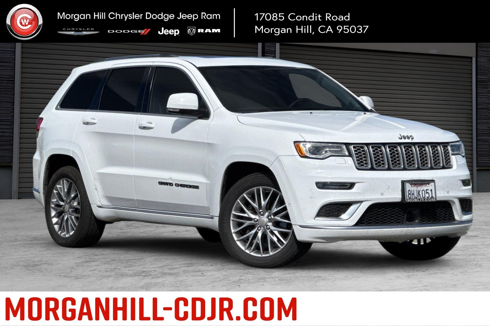 Bright White Clearcoat 2018 Jeep Grand Cherokee Summit 4WD SUV / Crossover Four-Wheel Drive 8-Speed Automatic
