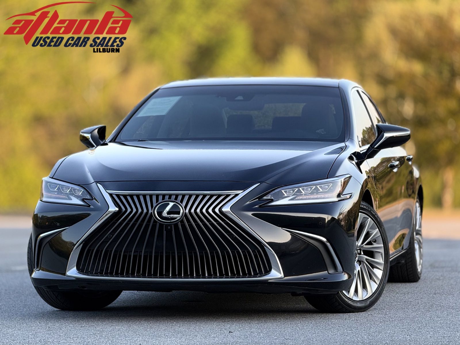 Black (Obsidian) 2020 Lexus ES 350 Ultra Luxury FWD Sedan Front-Wheel Drive 8-Speed Automatic