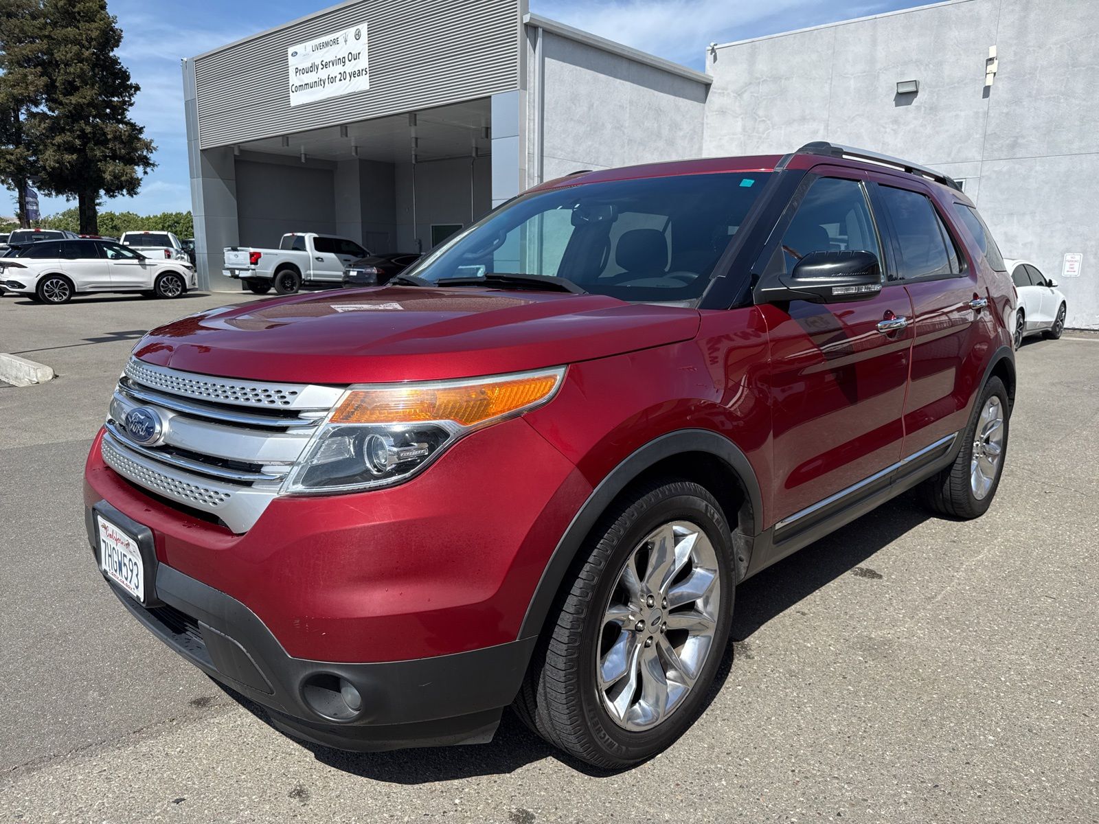 Ruby Red Metallic 2015 Ford Explorer XLT SUV / Crossover Front-Wheel Drive 6-Speed Automatic