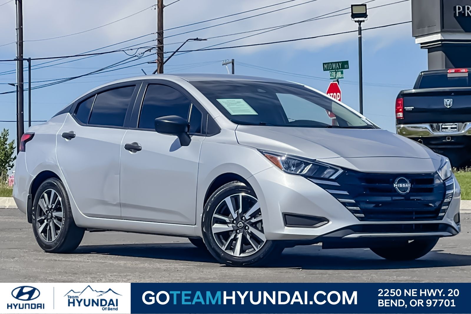 Brilliant Silver Metallic 2024 Nissan Versa Sedan Front-Wheel Drive Continuously Variable Transmission