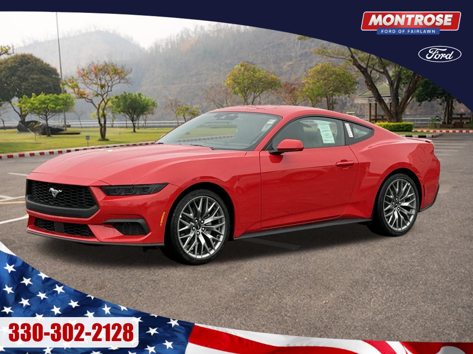 Race Red 2026 Ford Mustang Coupe Rear-Wheel Drive Automatic