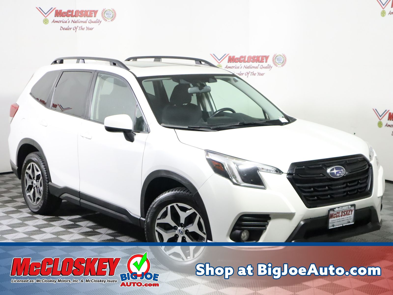Crystal White Pearl 2022 Subaru Forester Premium Crossover AWD SUV / Crossover All-Wheel Drive Continuously Variable Transmission
