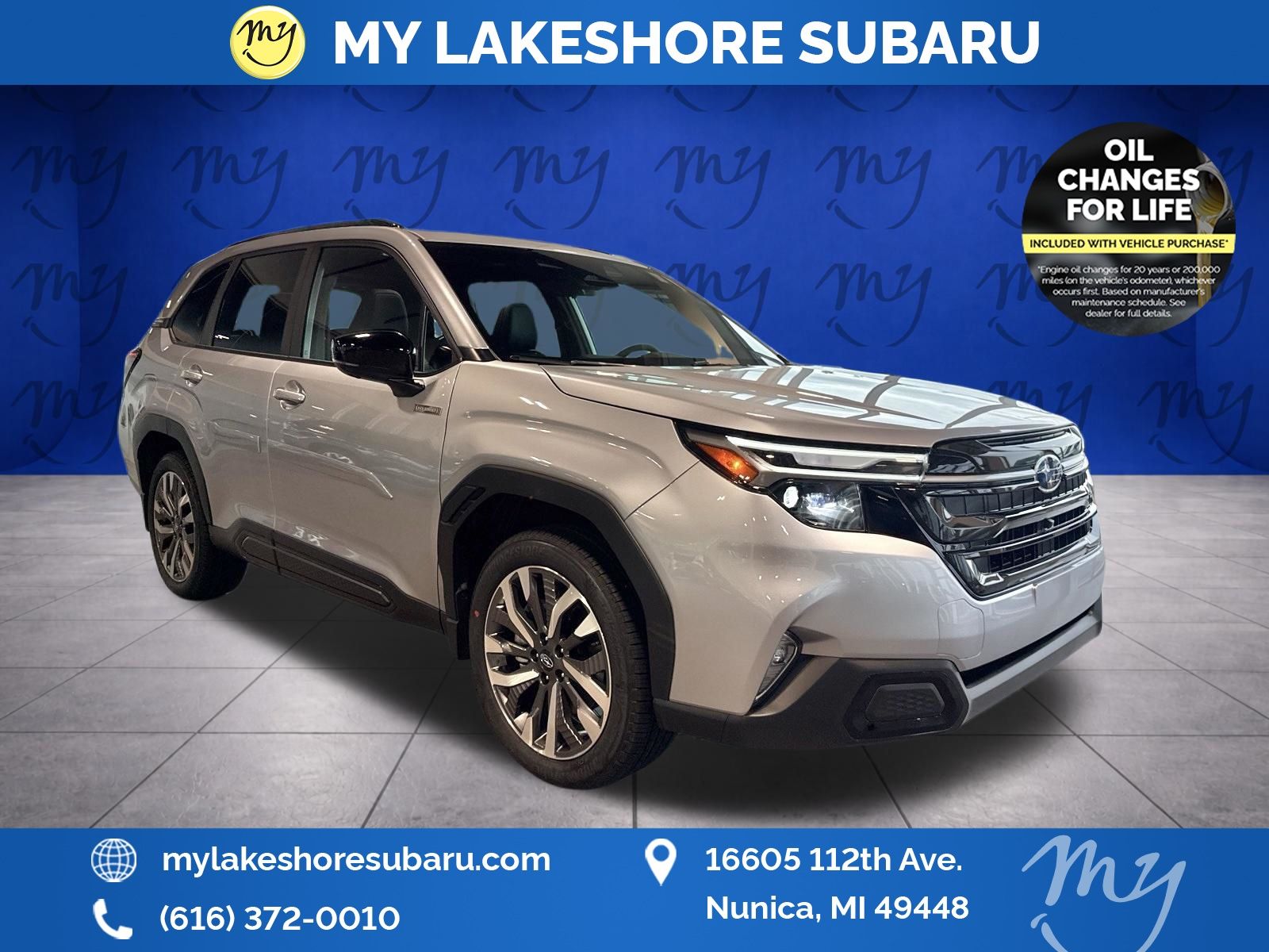 Ice Silver Metallic 2026 Subaru Forester Hybrid Touring AWD SUV / Crossover All-Wheel Drive Continuously Variable Transmission