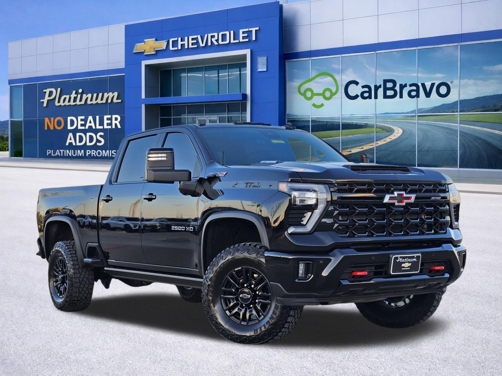 Black 2026 Chevrolet Silverado 2500HD ZR2 Crew Cab 4WD Pickup Truck Four-Wheel Drive Automatic