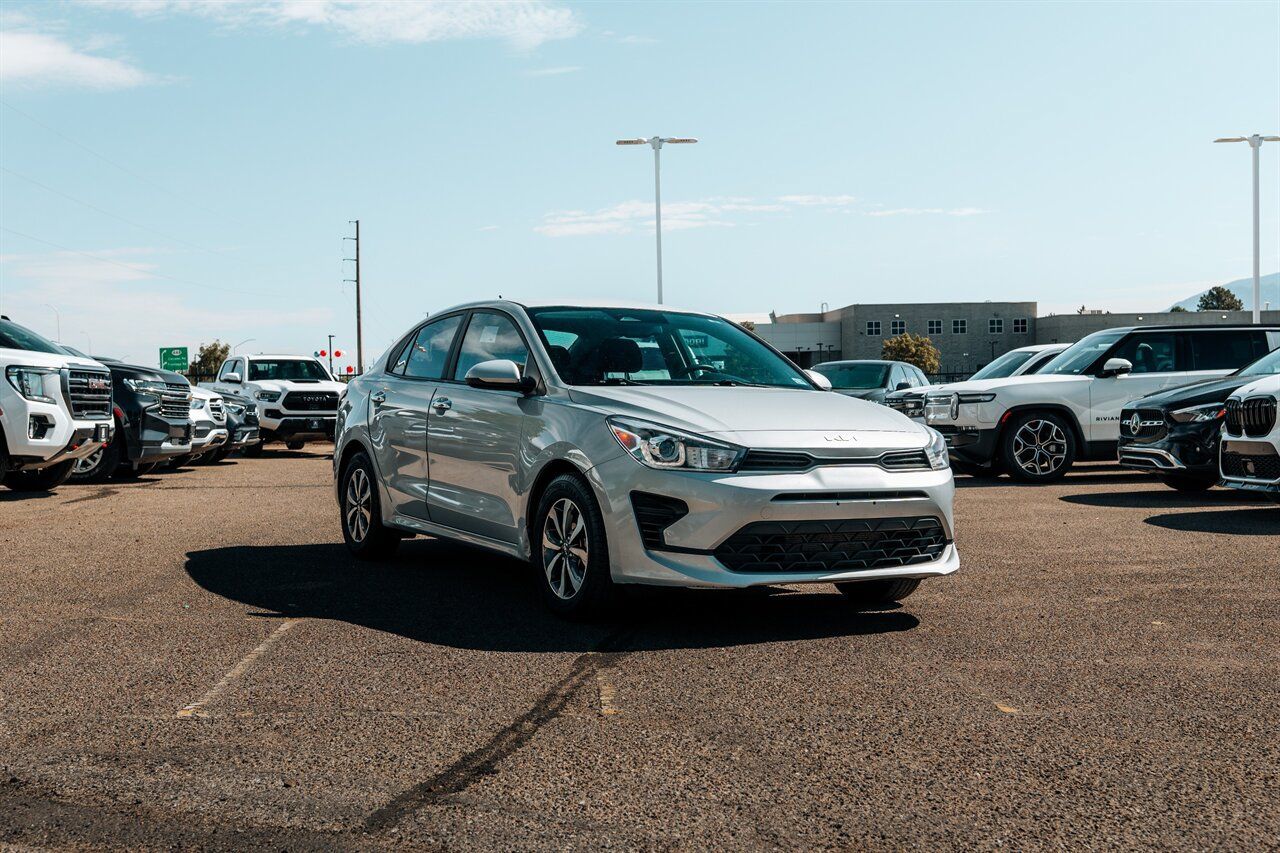 Silky Silver 2023 Kia Rio Sedan Front-Wheel Drive Continuously Variable Transmission