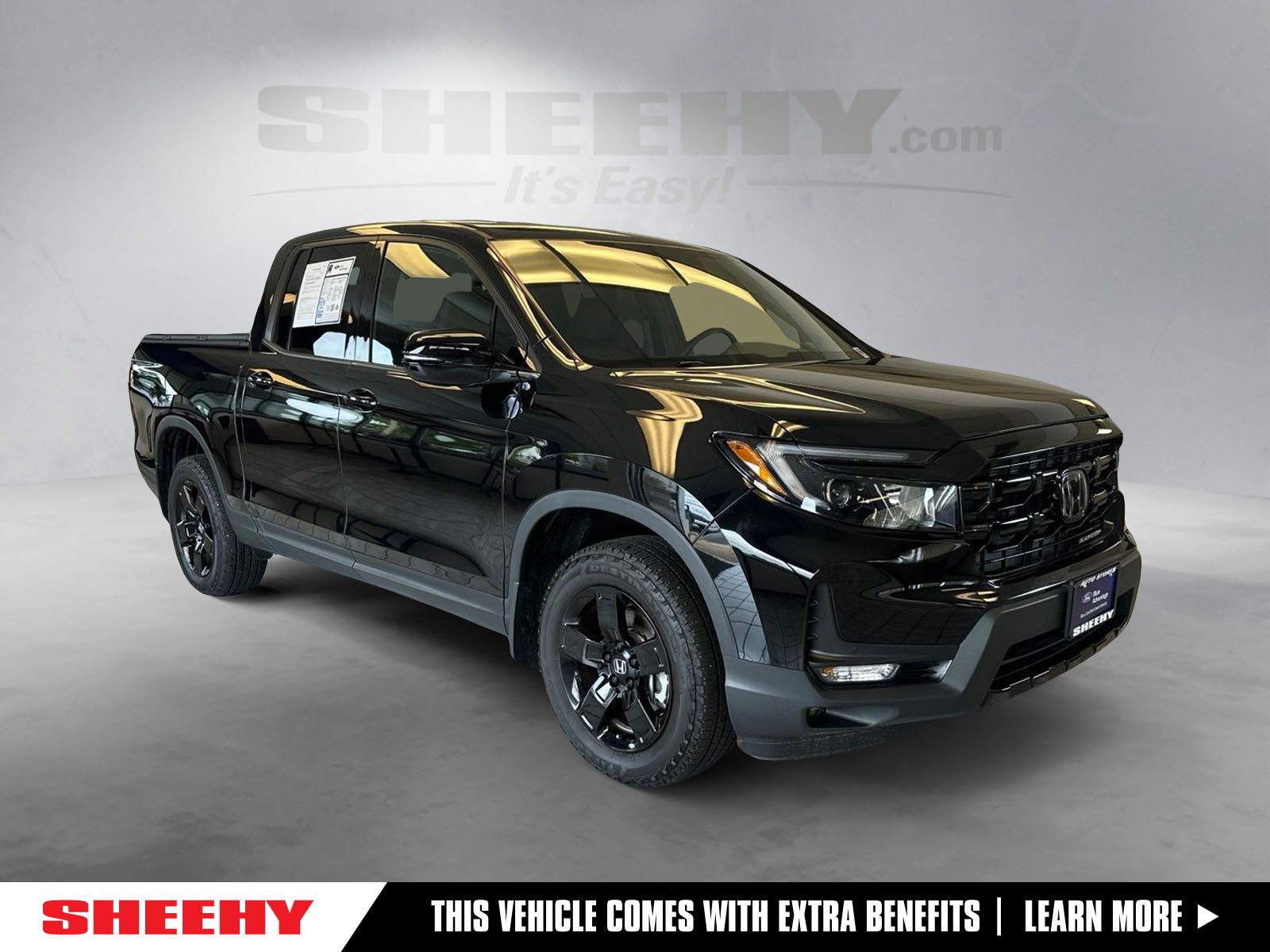 Crystal Black Pearl 2025 Honda Ridgeline Pickup Truck All-Wheel Drive 9-Speed Automatic
