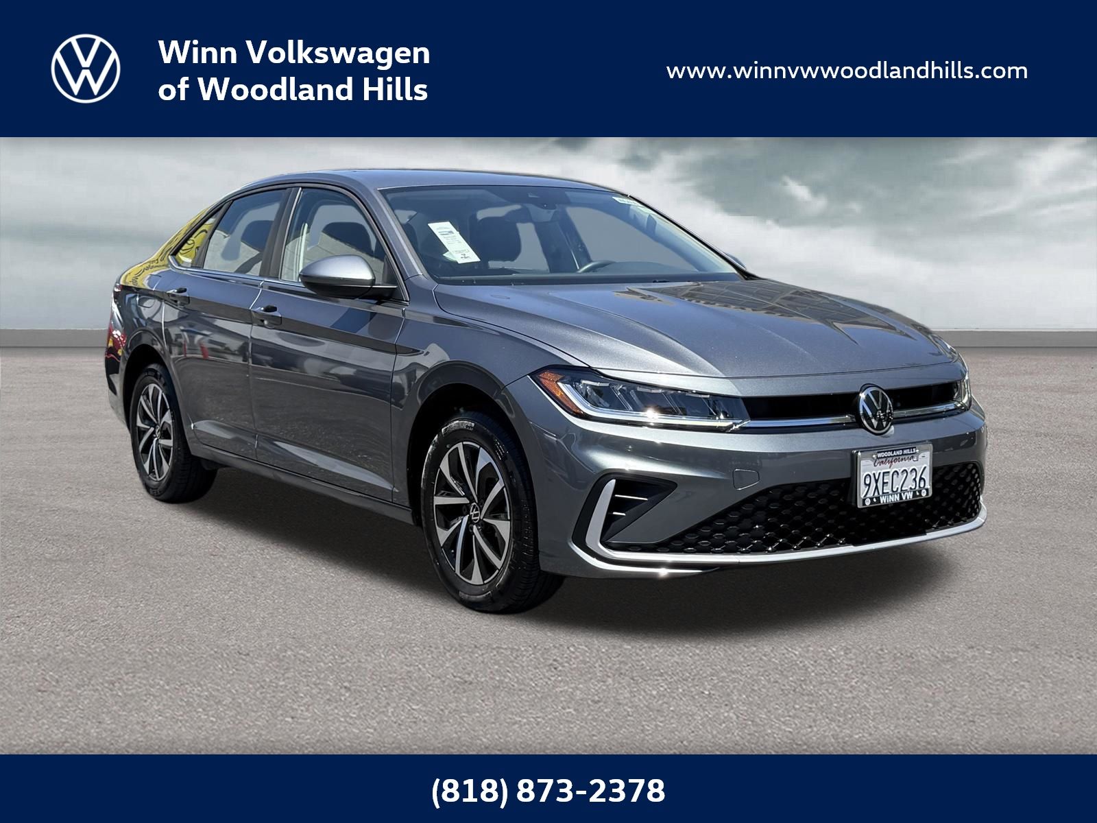 Platinum Gray Metallic 2026 Volkswagen Jetta Sedan Front-Wheel Drive 8-Speed Automatic