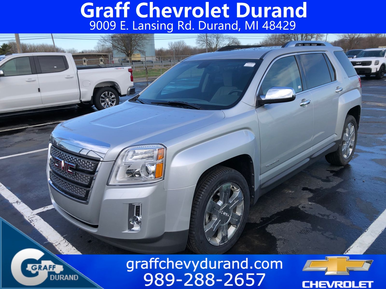 Quicksilver Metallic 2011 GMC Terrain SLT2 SUV / Crossover Front-Wheel Drive 6-Speed Automatic