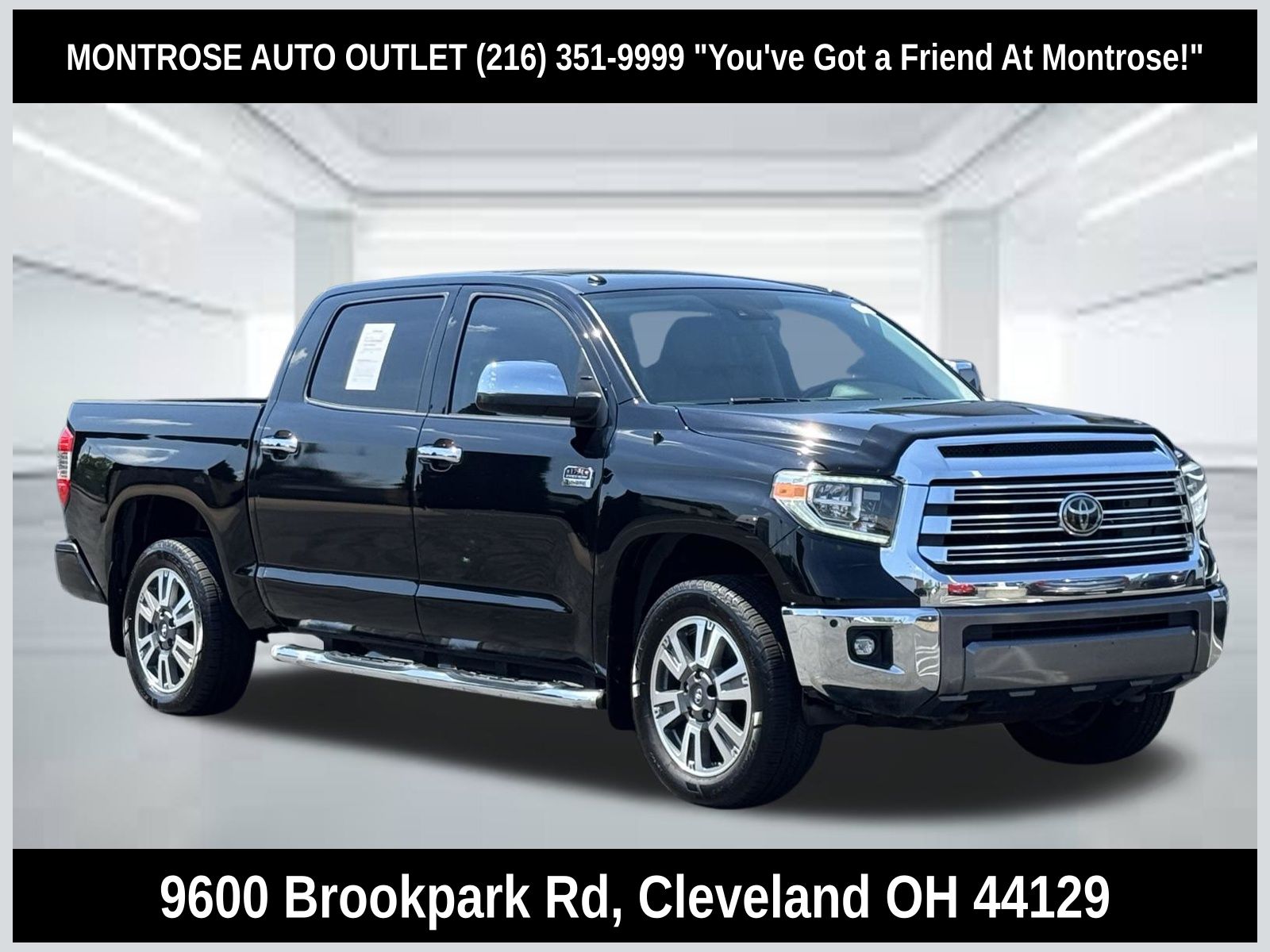 Midnight Black 2018 Toyota Tundra 1794 Edition CrewMax 5.7L 4WD Pickup Truck Four-Wheel Drive 6-Speed Automatic Overdrive