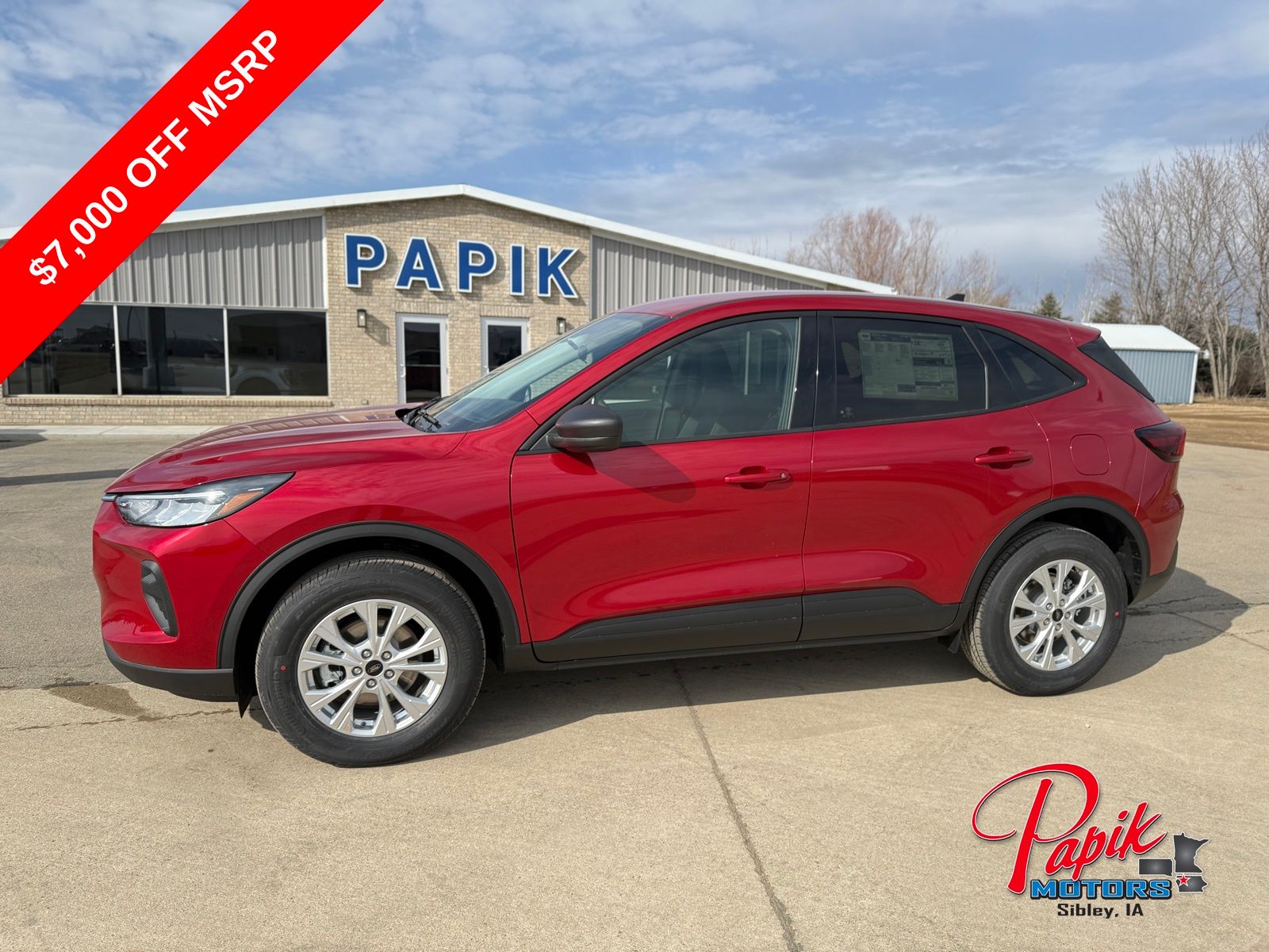 Rapid Red Metallic Tinted Clearcoat 2026 Ford Escape SUV / Crossover All-Wheel Drive 8-Speed Automatic