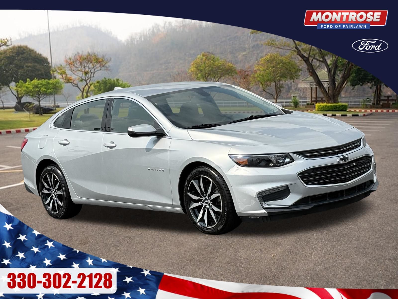 Silver Ice Metallic 2017 Chevrolet Malibu Sedan Front-Wheel Drive 6-Speed Automatic
