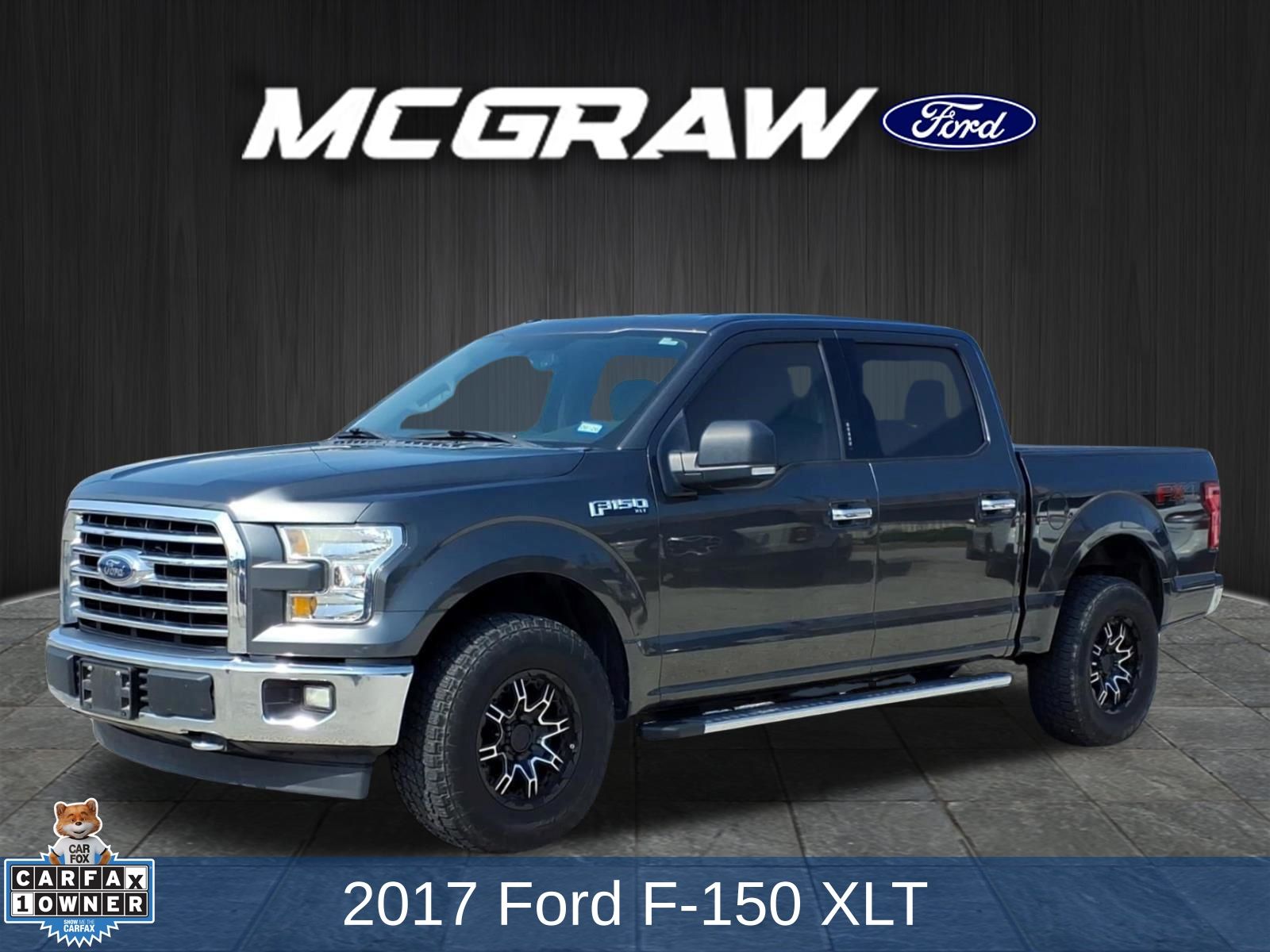 Gray (Magnetic) 2017 Ford F-150 XLT SuperCrew 4WD Pickup Truck Four-Wheel Drive 6-Speed Automatic