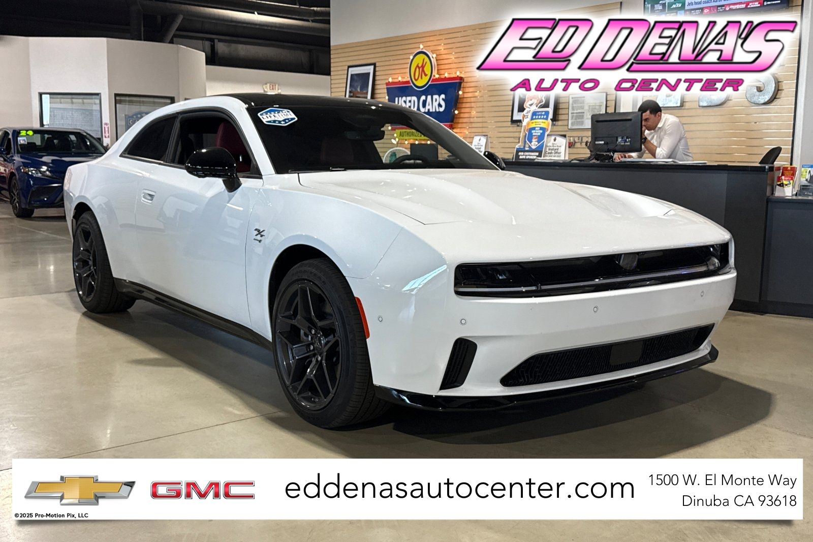 Bright White Clearcoat 2024 Dodge Charger Daytona Coupe All-Wheel Drive 1-Speed Automatic