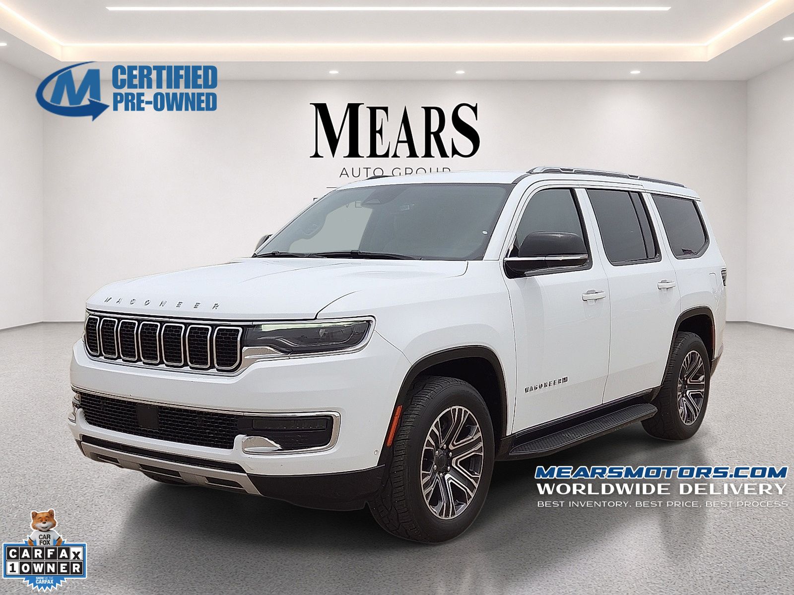 Bright White Clearcoat 2024 Jeep Wagoneer SUV / Crossover 4X2 8-Speed Automatic