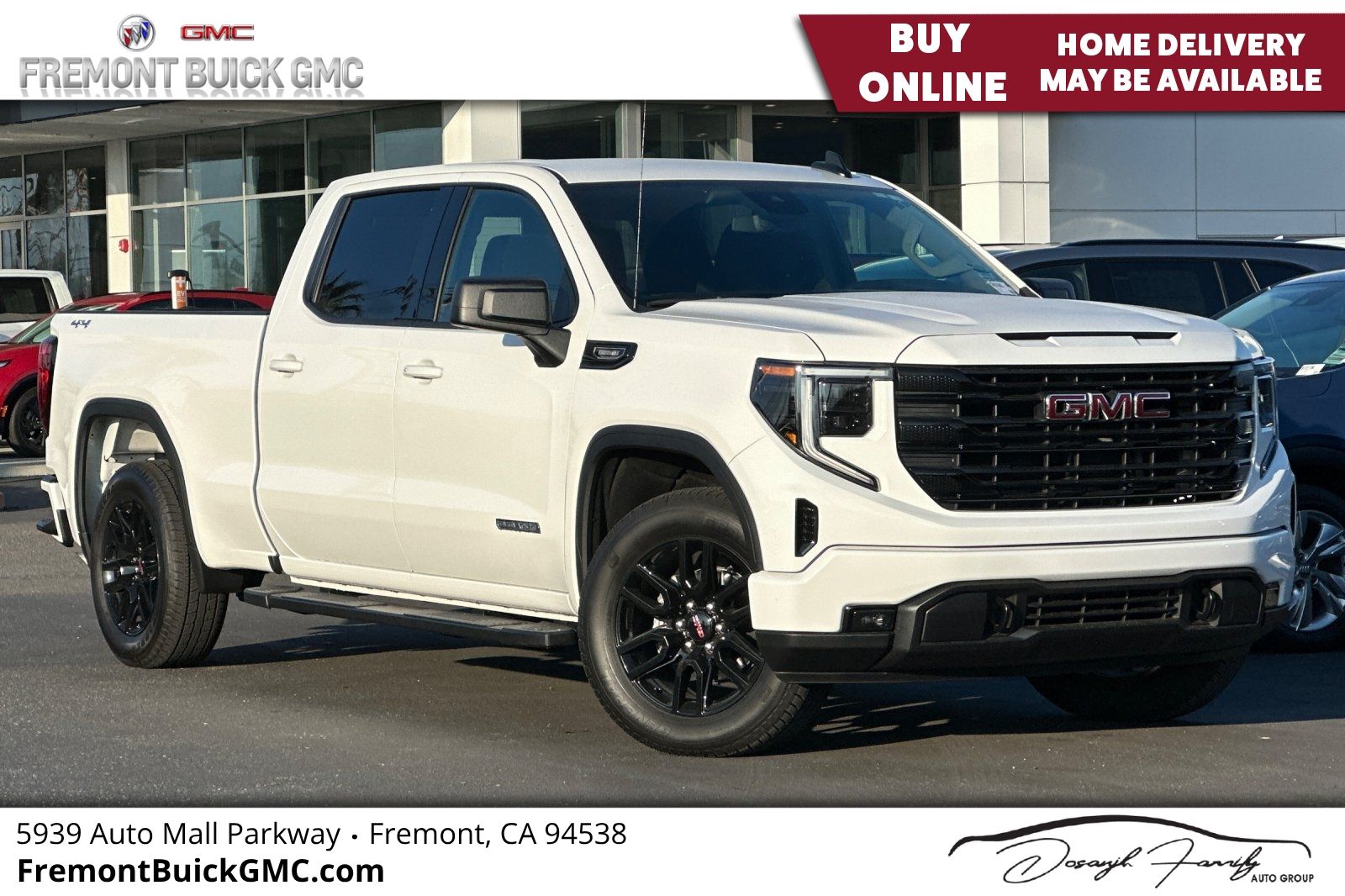 Summit White 2026 GMC Sierra 1500 Pickup Truck Four-Wheel Drive 8-Speed Automatic