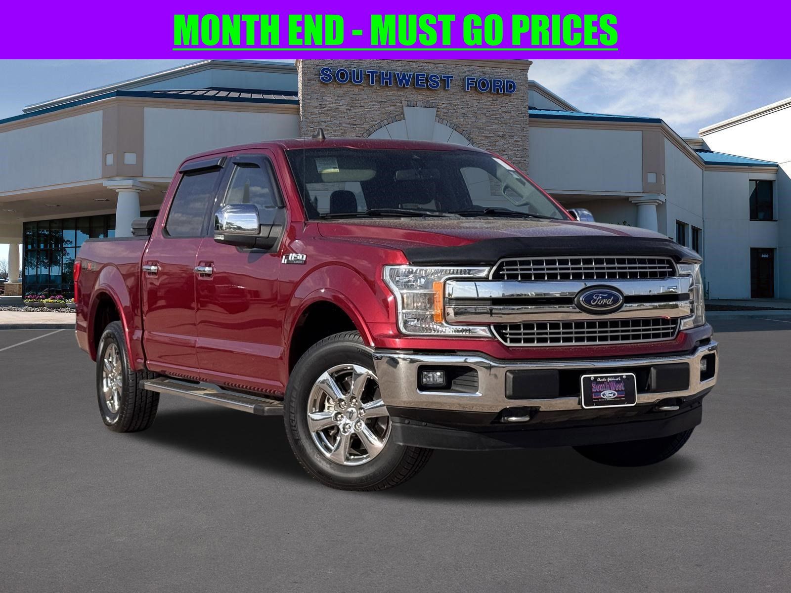 Ruby Red 2019 Ford F-150 Lariat SuperCrew 4WD Pickup Truck Four-Wheel Drive Automatic