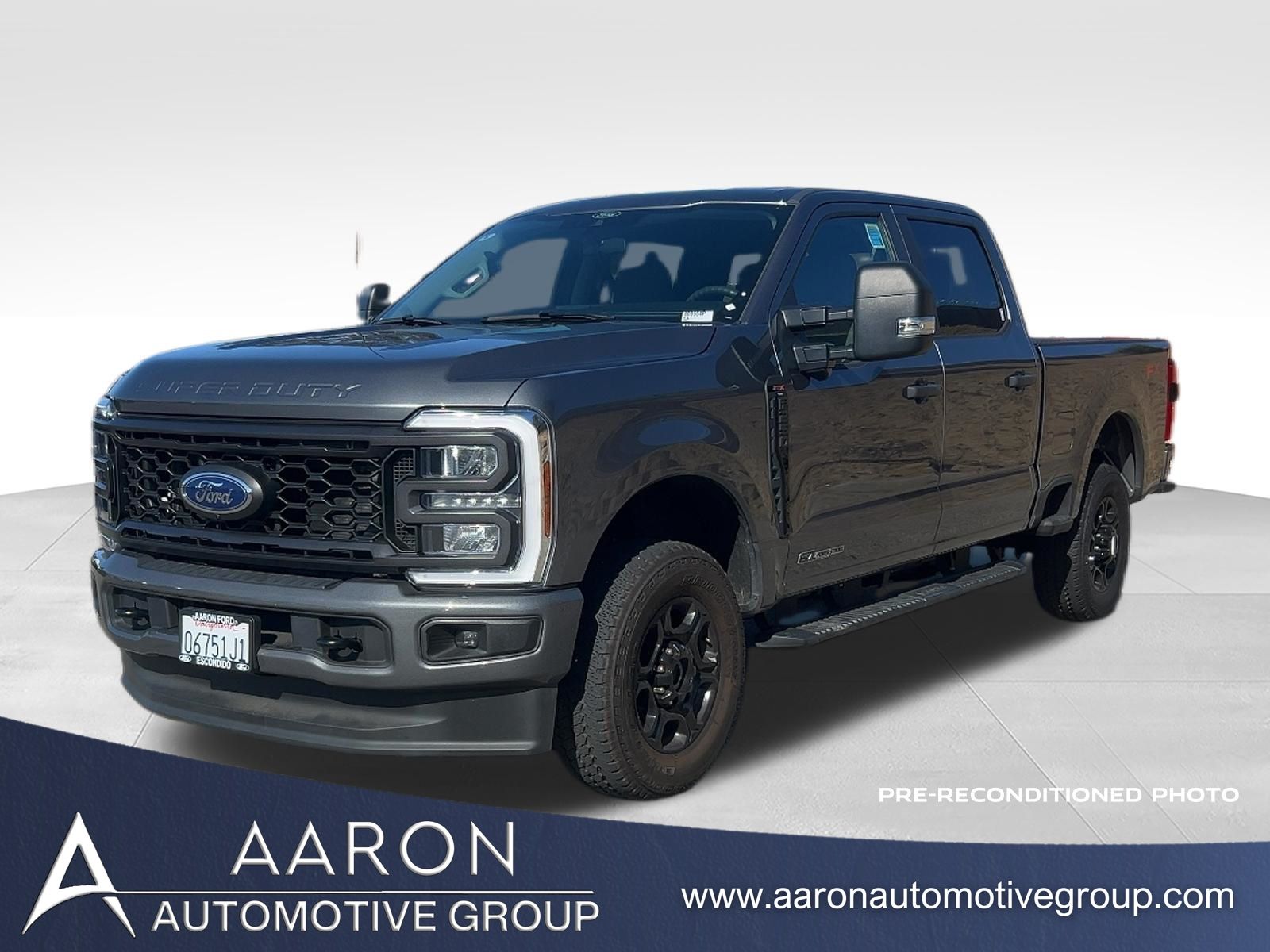 Gray Metallic 2024 Ford F-250 Super Duty Pickup Truck Four-Wheel Drive Automatic