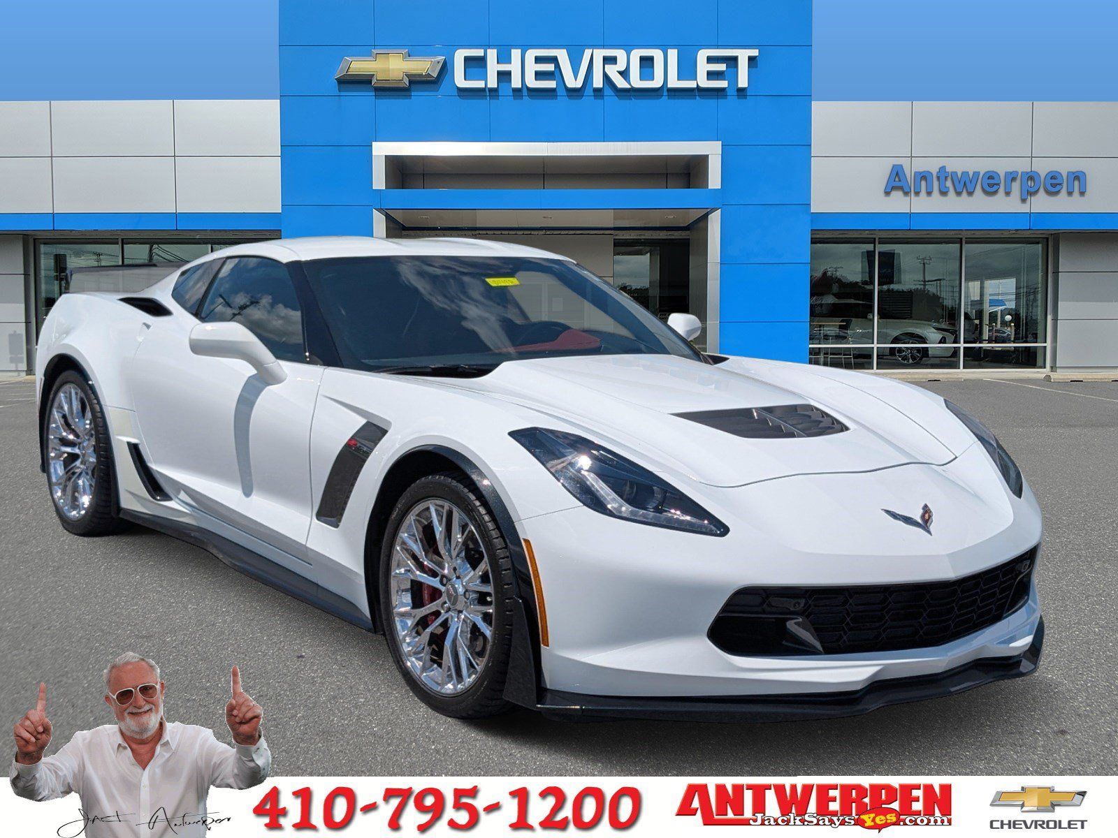 Arctic White 2016 Chevrolet Corvette Coupe Rear-Wheel Drive 8-Speed Automatic