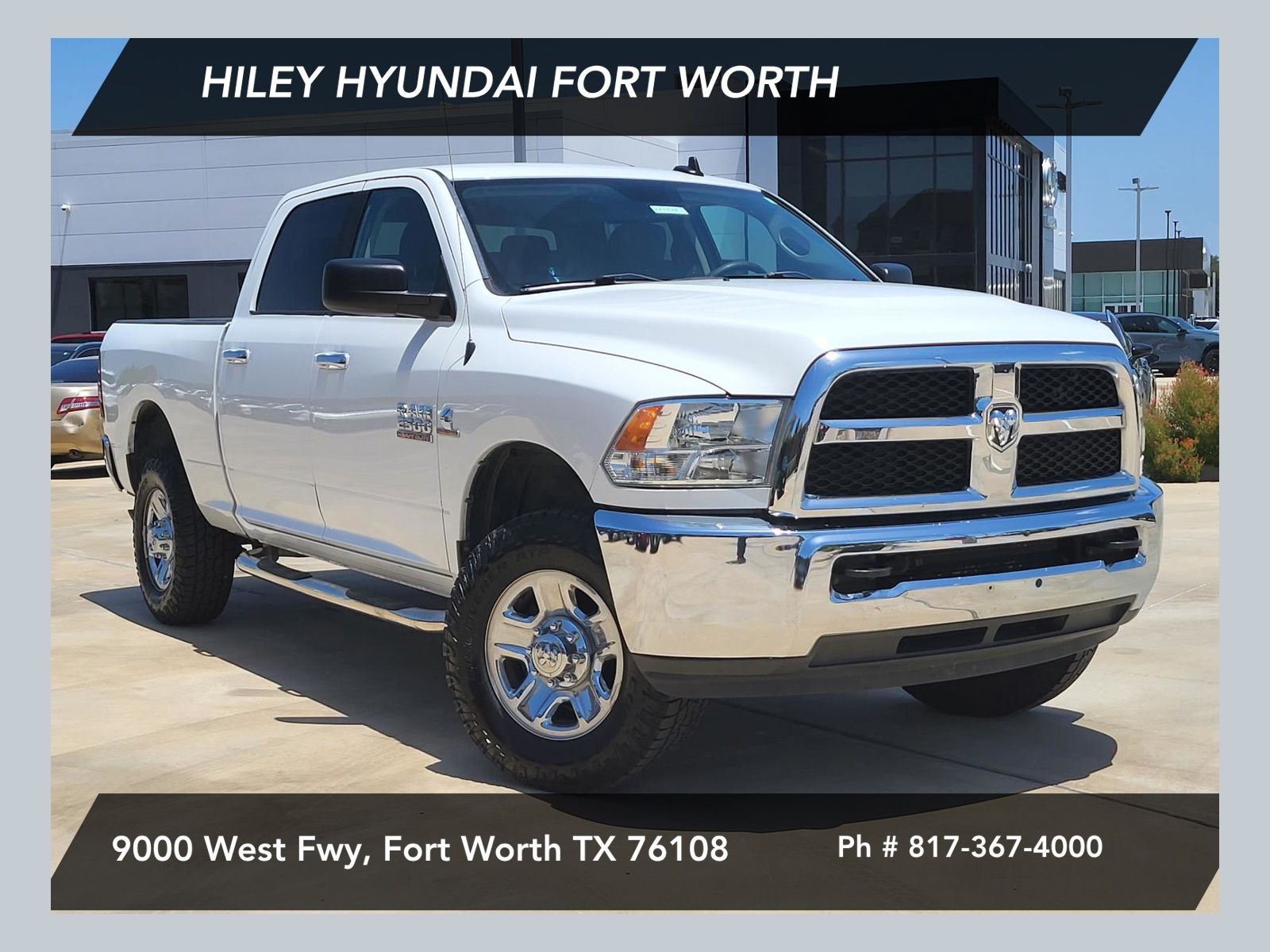 Bright White Clearcoat 2017 RAM 2500 Pickup Truck Four-Wheel Drive 6-Speed Automatic
