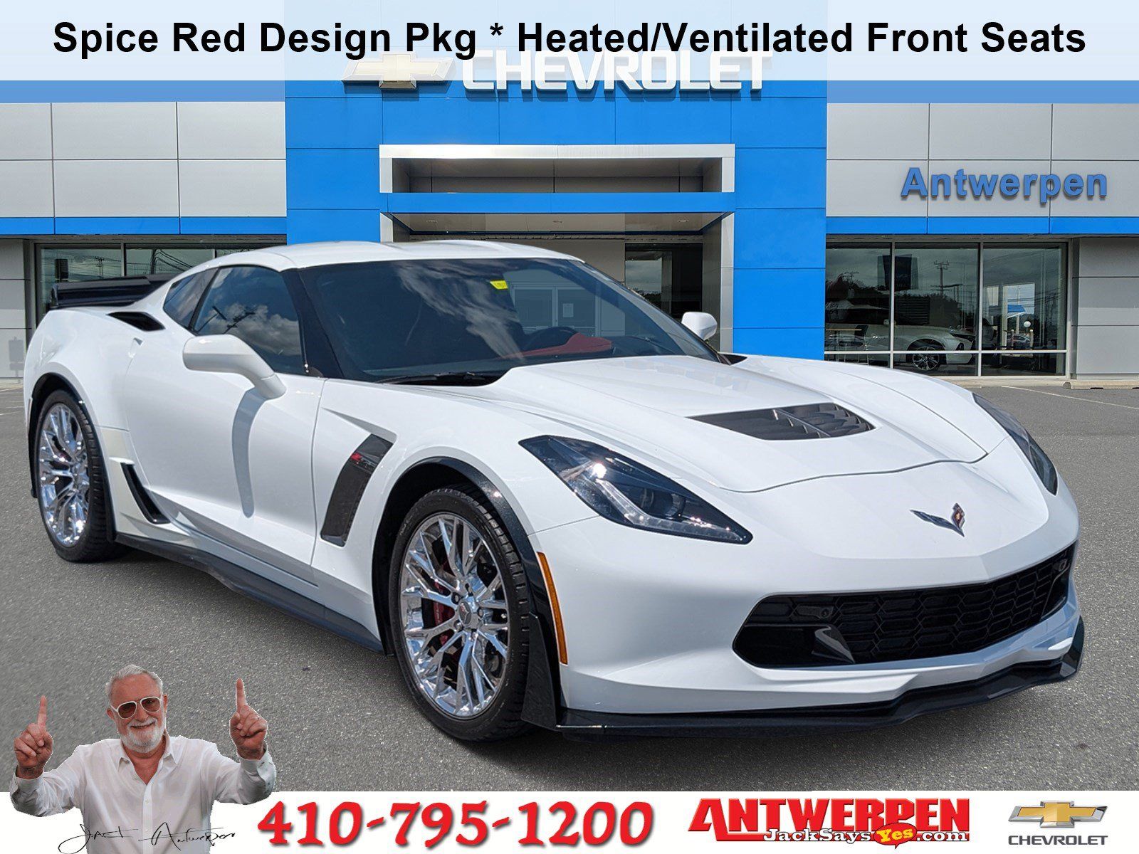 Arctic White 2016 Chevrolet Corvette Coupe Rear-Wheel Drive 8-Speed Automatic