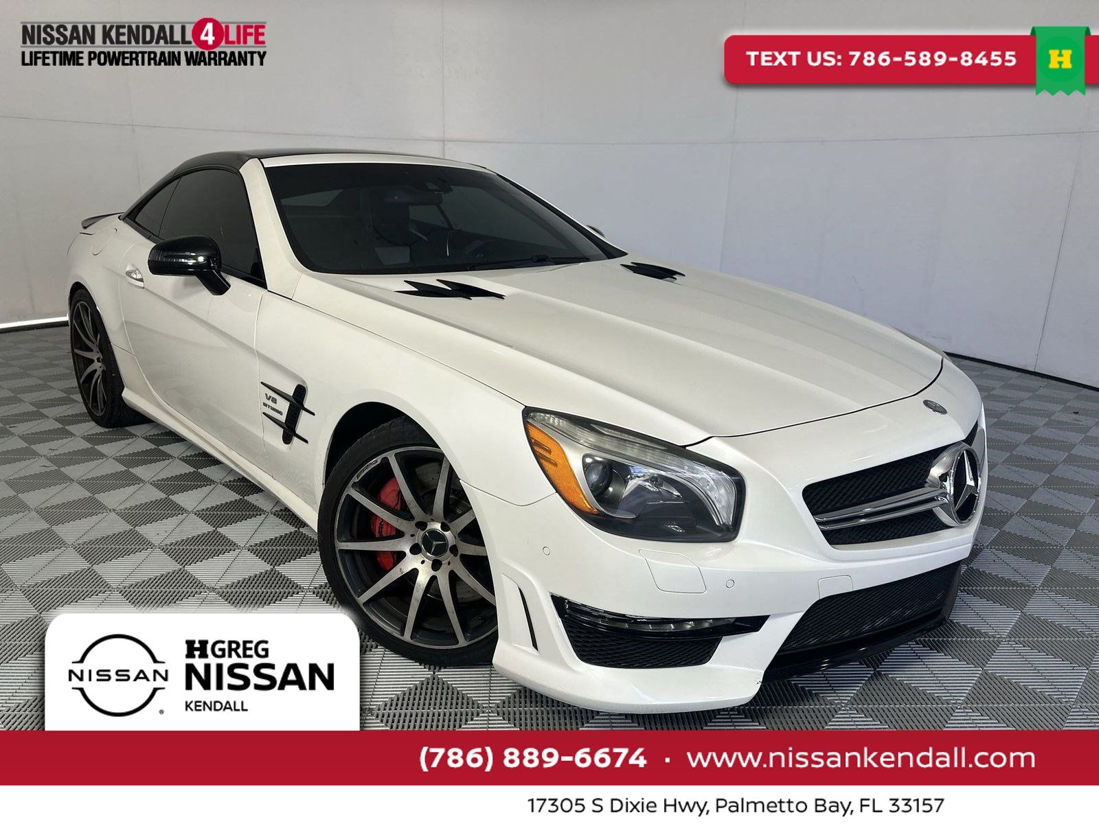 Polar White 2016 Mercedes-Benz SL-Class Convertible Rear-Wheel Drive 7-Speed Automatic