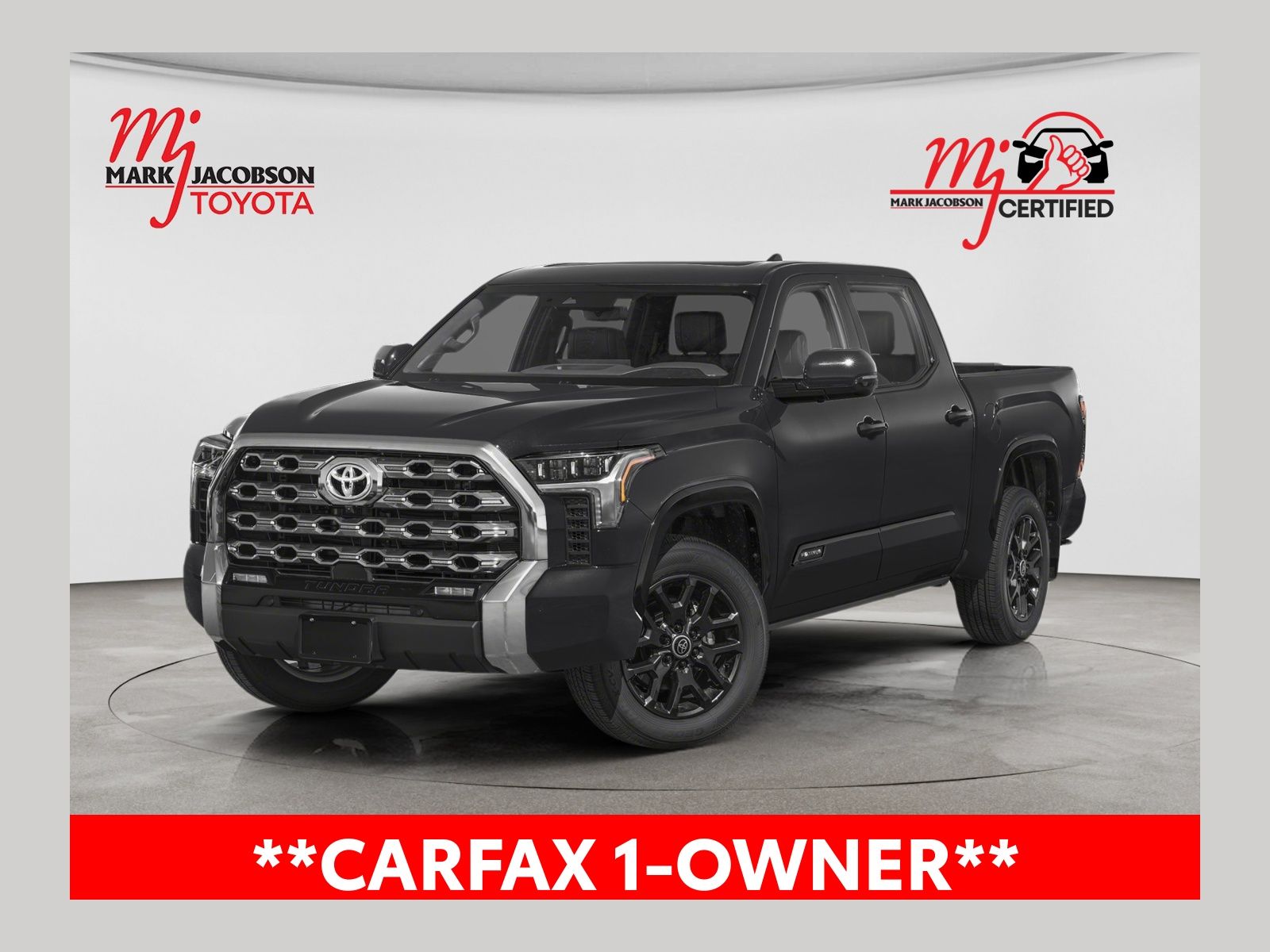 Midnight Black Metallic 2024 Toyota Tundra Pickup Truck Four-Wheel Drive Automatic