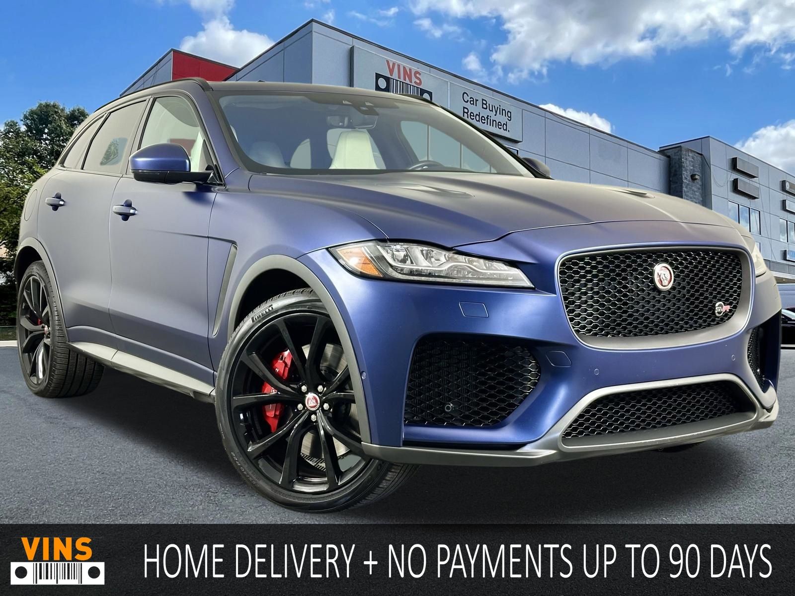 Blue 2020 Jaguar F-PACE SUV / Crossover All-Wheel Drive 8-Speed Automatic