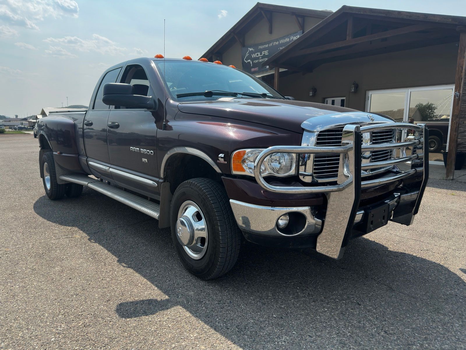 Deep Molten Red Pearl 2004 Dodge RAM 3500 Pickup Truck Four-Wheel Drive 6-Speed Manual