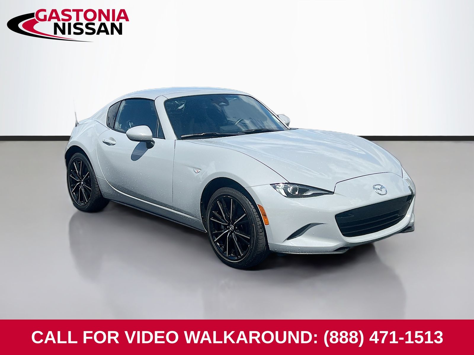 Aero Gray Metallic 2025 Mazda MX-5 Miata RF Grand Touring RWD Convertible Rear-Wheel Drive 6-Speed Automatic