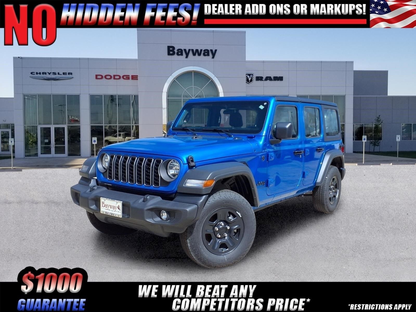 2025 Jeep Wrangler Sport Blue at South Houston Nissan