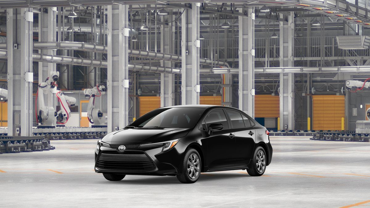 Midnight Black Metallic 2026 Toyota Corolla Hybrid Sedan Front-Wheel Drive Continuously Variable Transmission