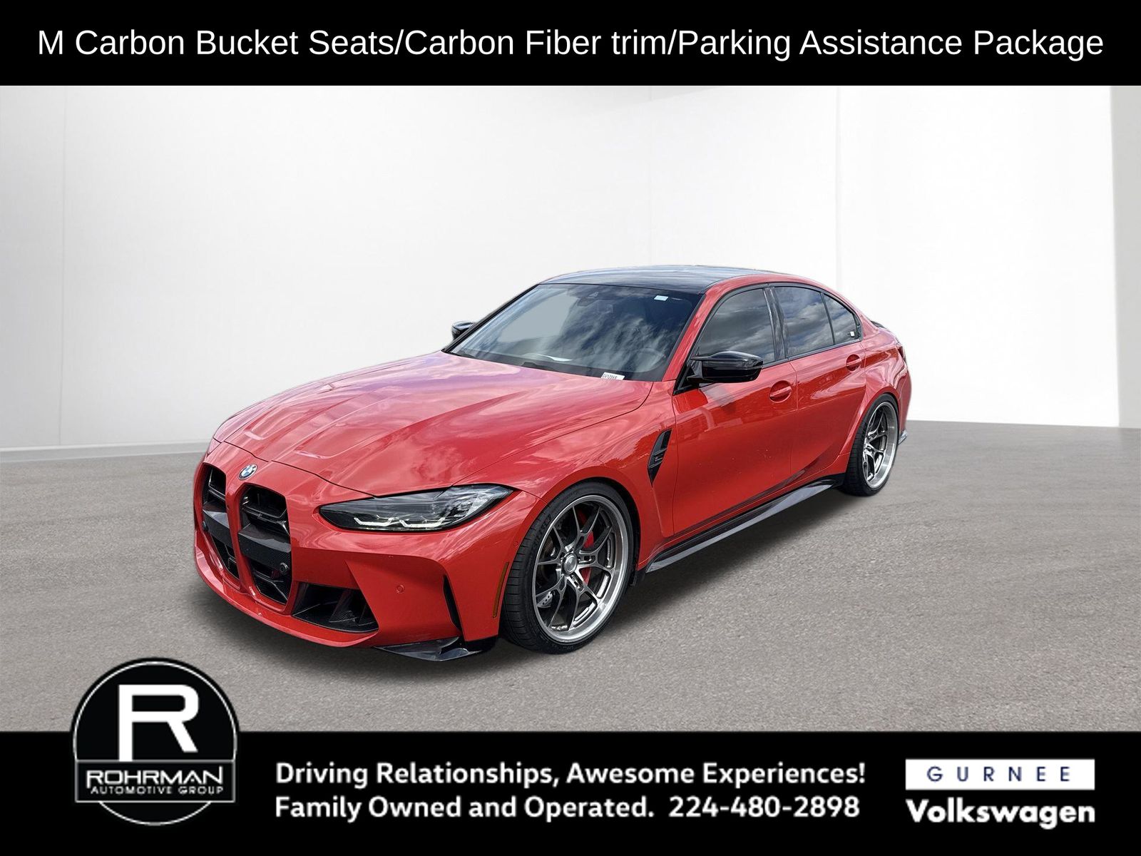 Toronto Red Metallic 2021 BMW M3 Sedan Rear-Wheel Drive 8-Speed Automatic