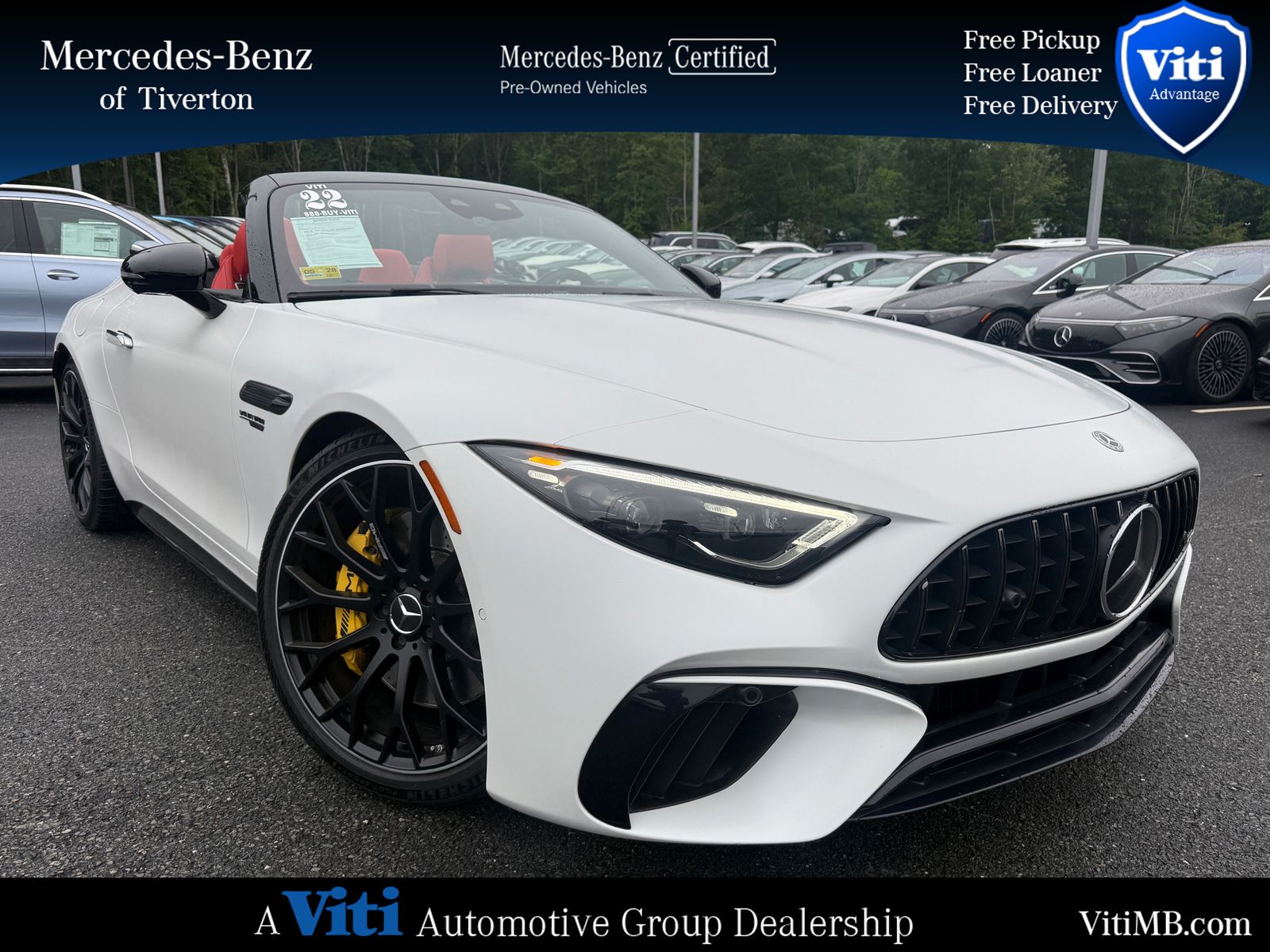 MANUFAKTUR Moonlight White Magno 2022 Mercedes-Benz SL-Class Convertible All-Wheel Drive 9-Speed Automatic