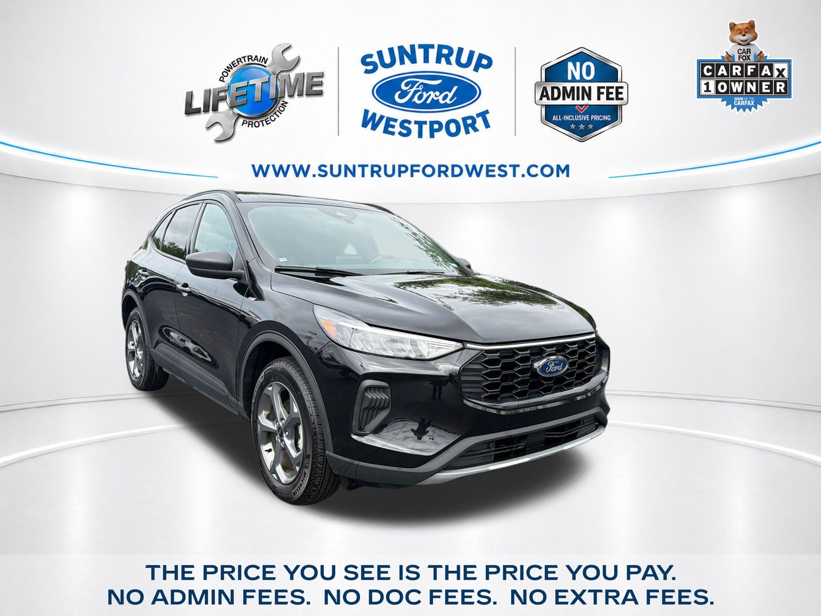 Black Metallic 2025 Ford Escape ST-Line AWD SUV / Crossover All-Wheel Drive 8-Speed Automatic