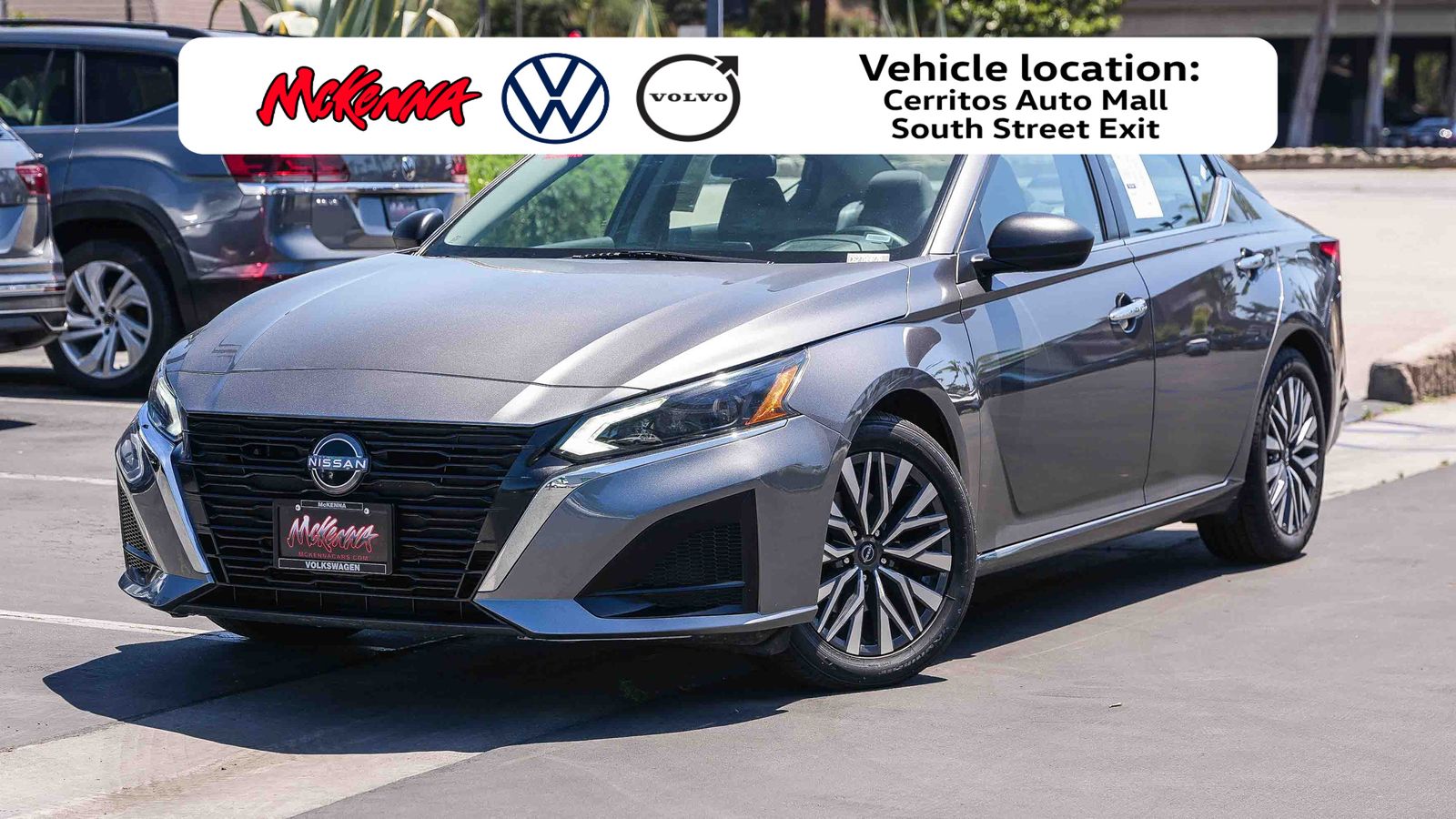 Gray (Gun Metallic) 2024 Nissan Altima Sedan Front-Wheel Drive Continuously Variable Transmission