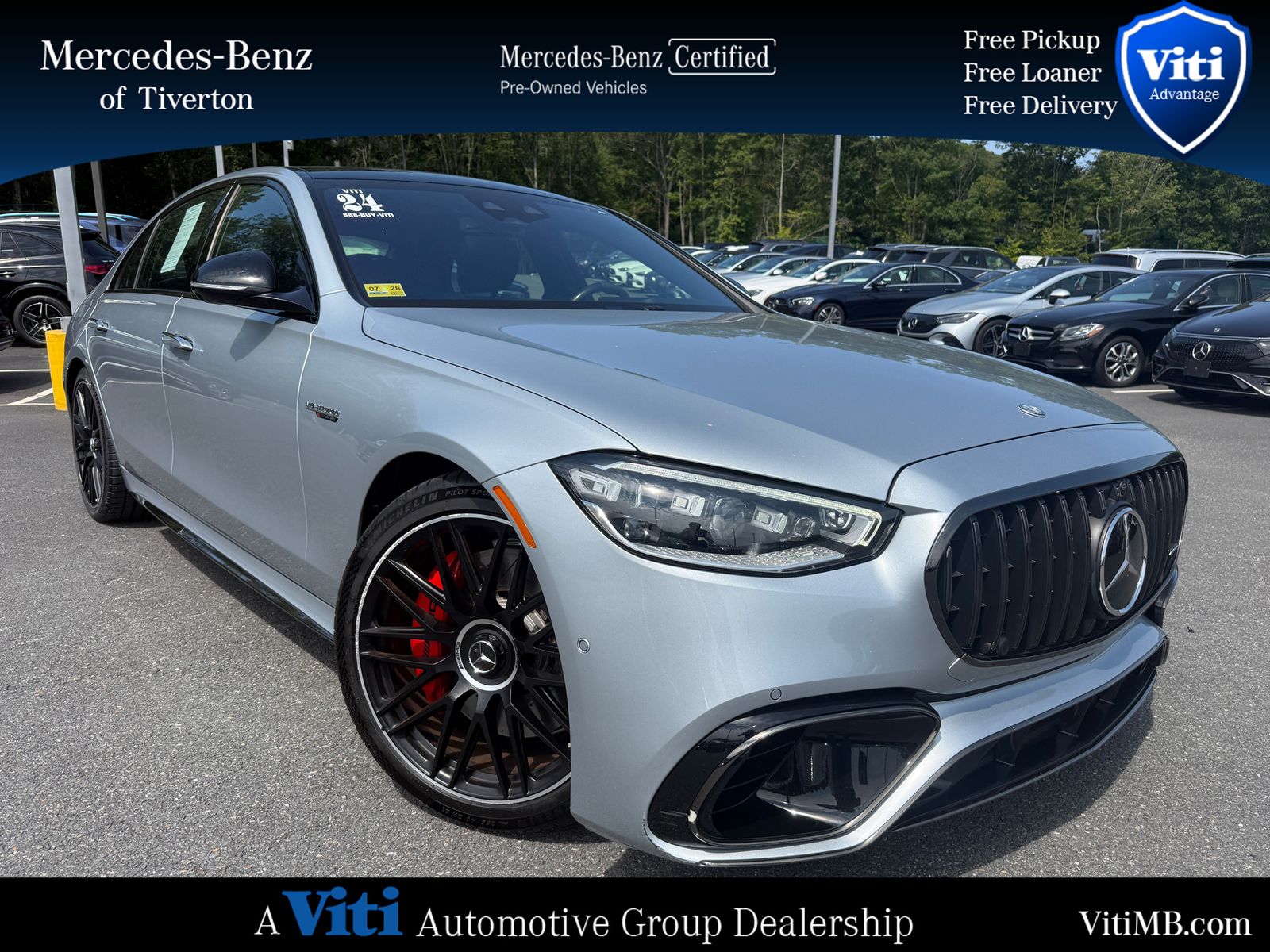 Cirrus Silver Metallic 2024 Mercedes-Benz S-Class Sedan All-Wheel Drive 9-Speed Automatic