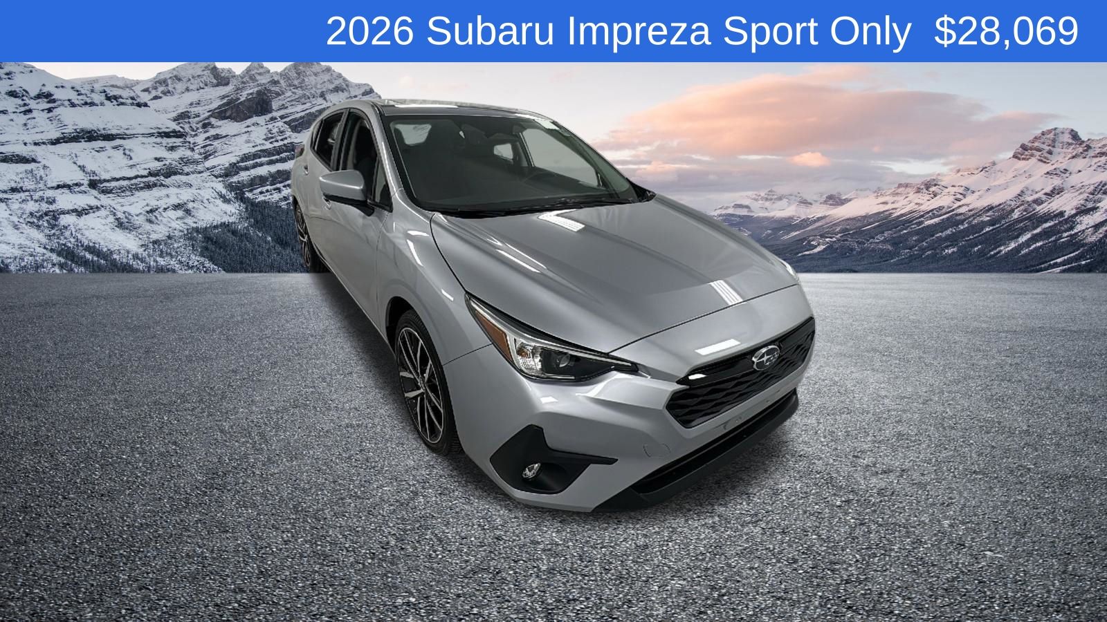 Ice Silver Metallic 2026 Subaru Impreza Wagon All-Wheel Drive Continuously Variable Transmission